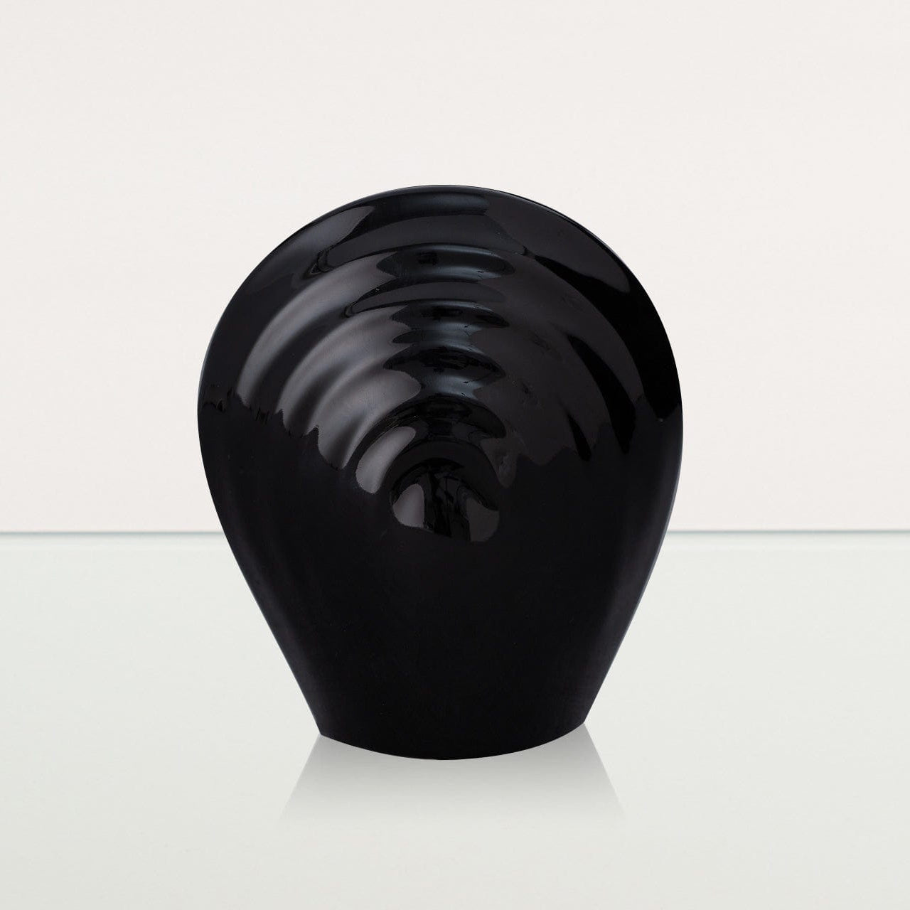 Handmade Cremation Keepsake Urn "Guardian" - Small Urn | Lamp Black | Ceramic - Pulvis Art Urns