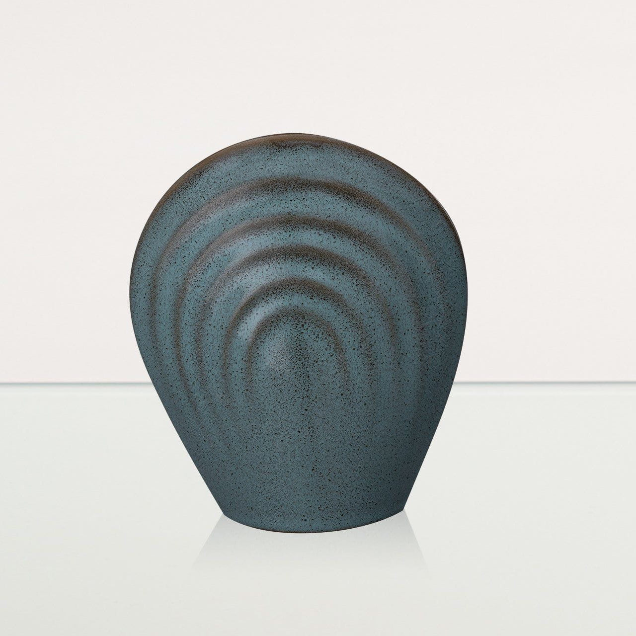 Handmade Cremation Keepsake Urn "Guardian" - Small Urn | Oily Green Melange | Ceramic - Pulvis Art Urns