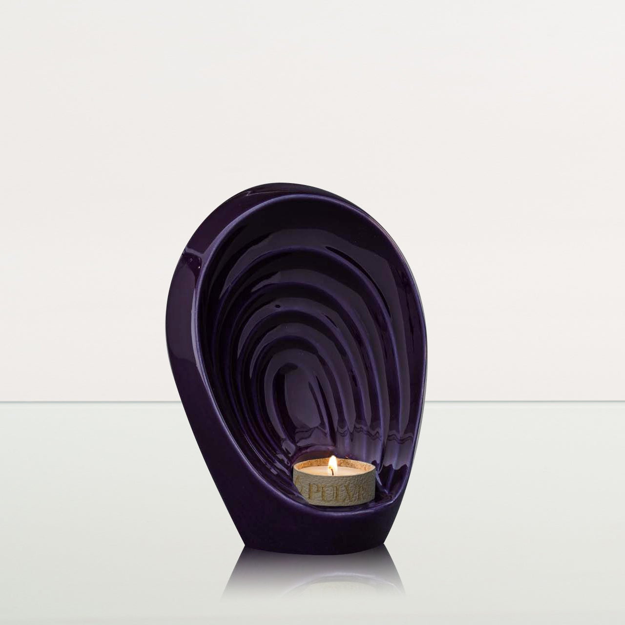 Handmade Cremation Keepsake Urn "Guardian" - Small Urn | Violet | Ceramic - Pulvis Art Urns