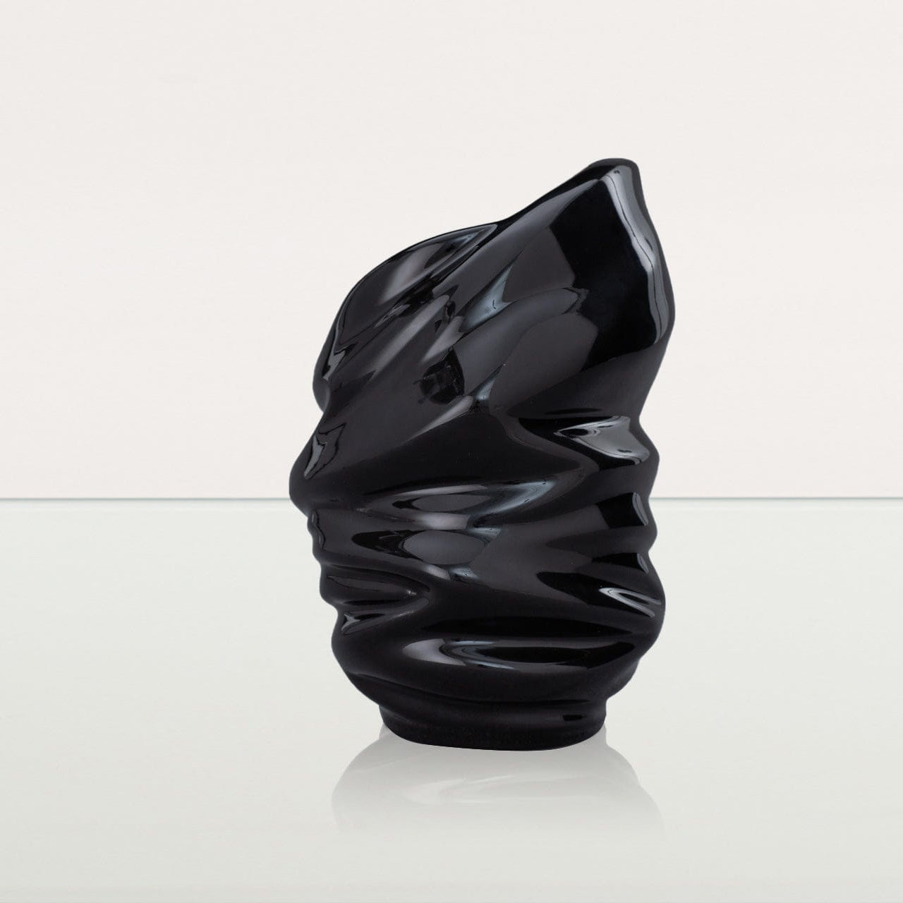 Handmade Cremation Keepsake Urn "Light" - Small Urn | Lamp Black | Ceramic - Pulvis Art Urns