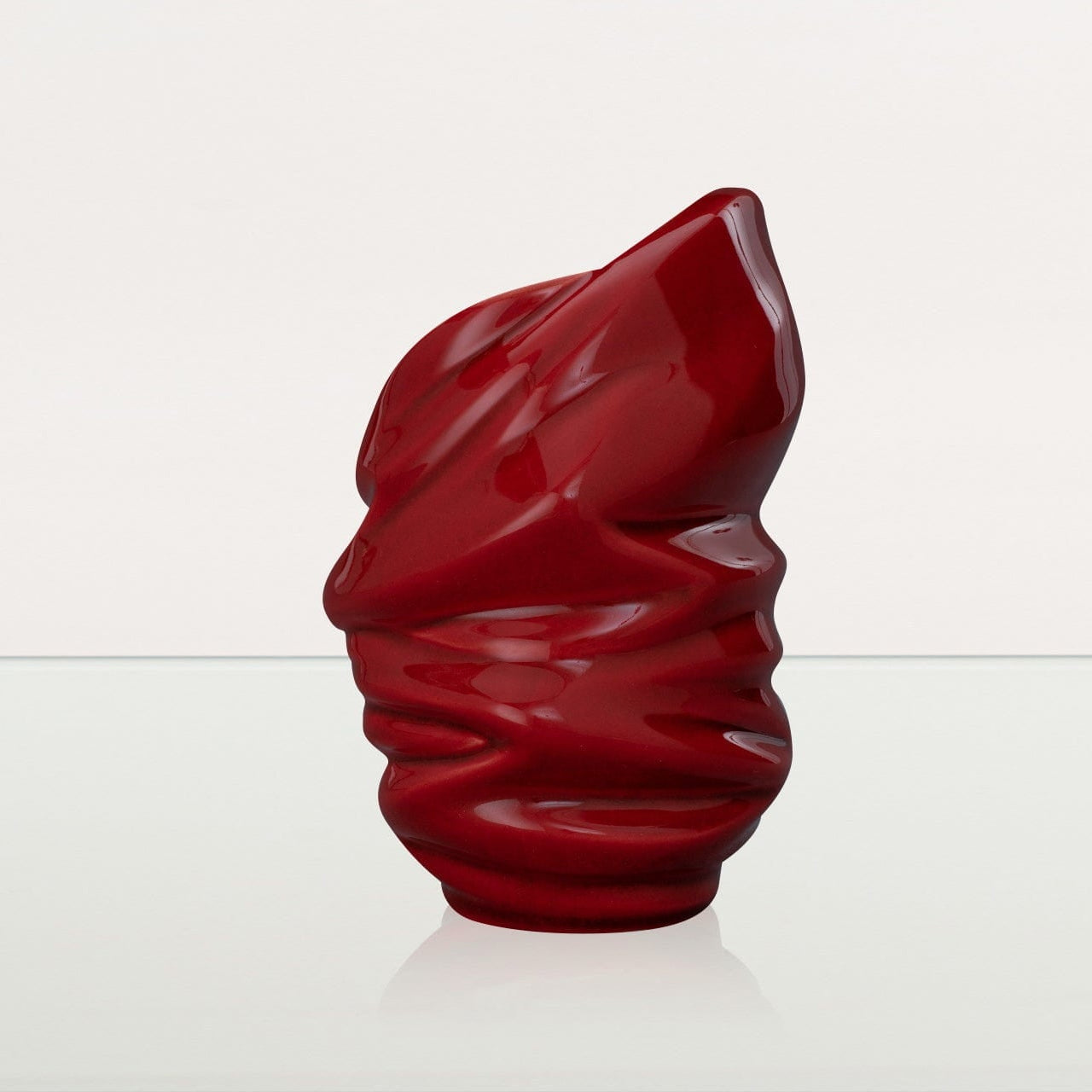 Handmade Cremation Keepsake Urn "Light" - Small Urn | Red | Ceramic - Pulvis Art Urns