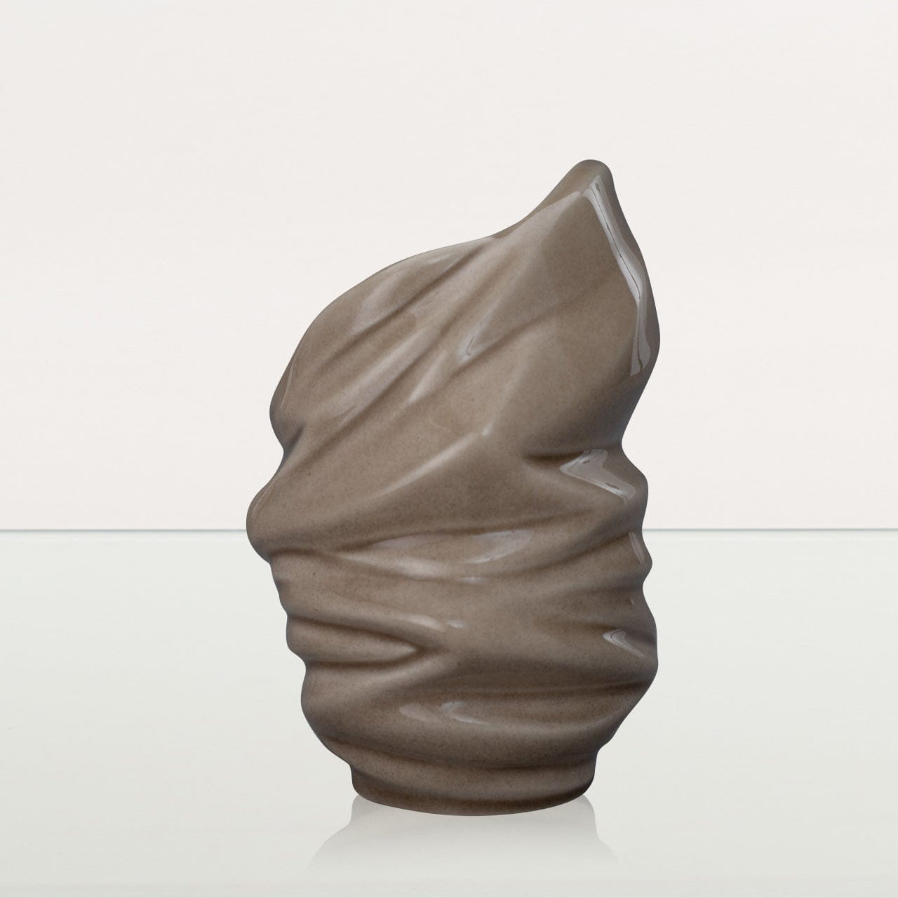 Handmade Cremation Keepsake Urn "Light" - Small Urns | Beige Grey | Ceramic - Pulvis Art Urns