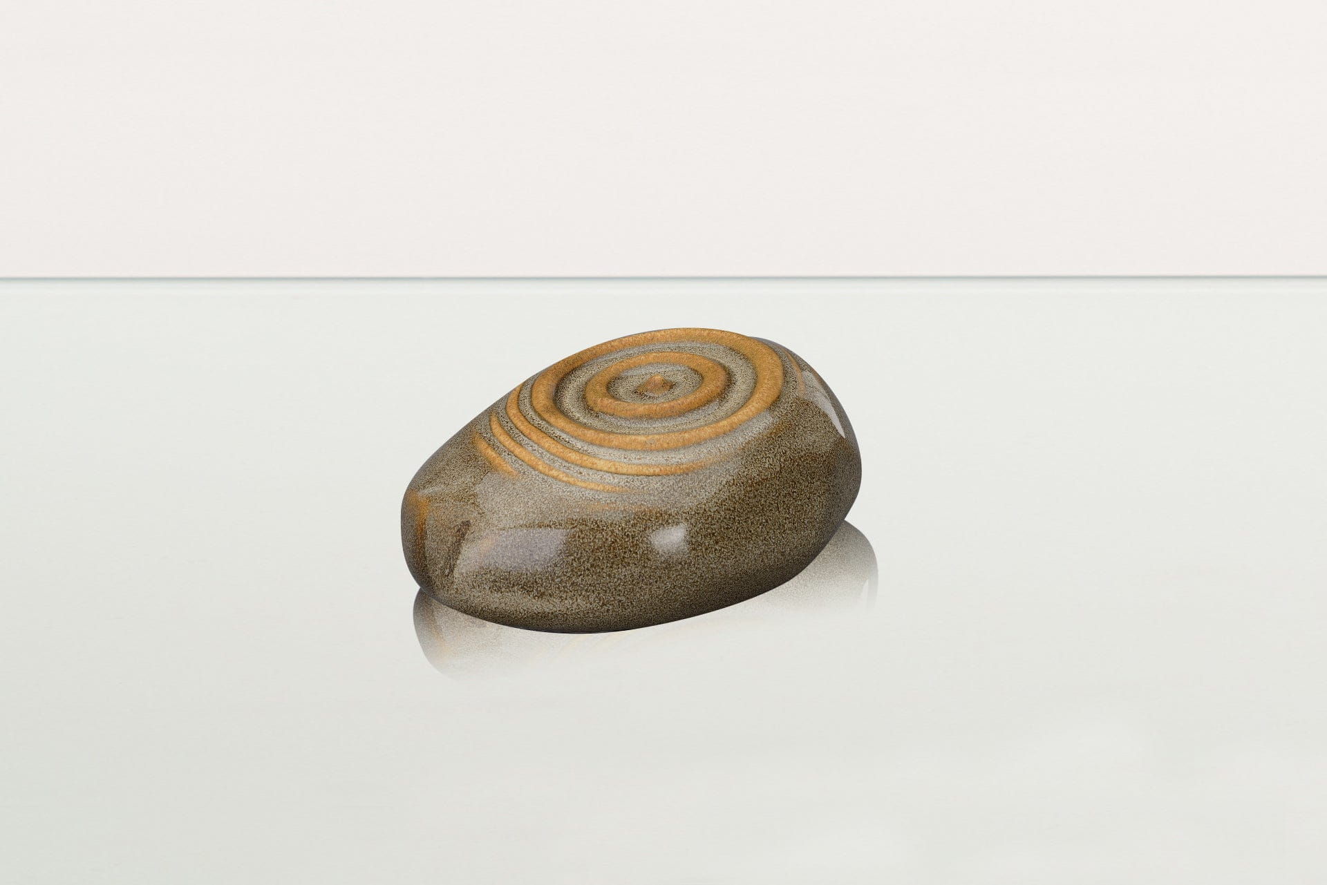 Handmade Cremation Keepsake Urn "Resonance" - Small Urn | Brown Melange | Ceramic - Pulvis Art Urns