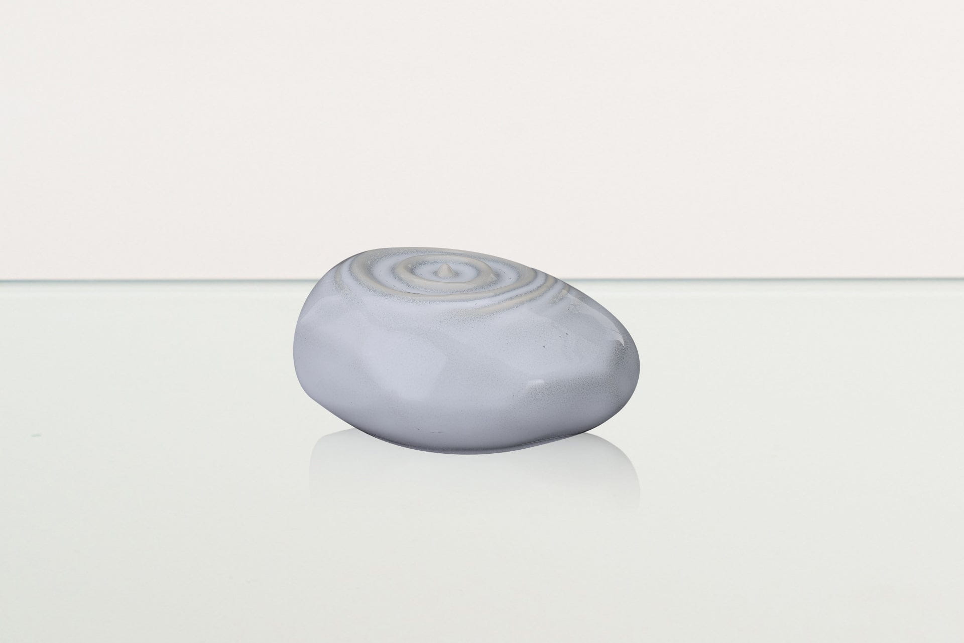 Handmade Cremation Keepsake Urn "Resonance" - Small Urn | Grey Melange | Ceramic - Pulvis Art Urns