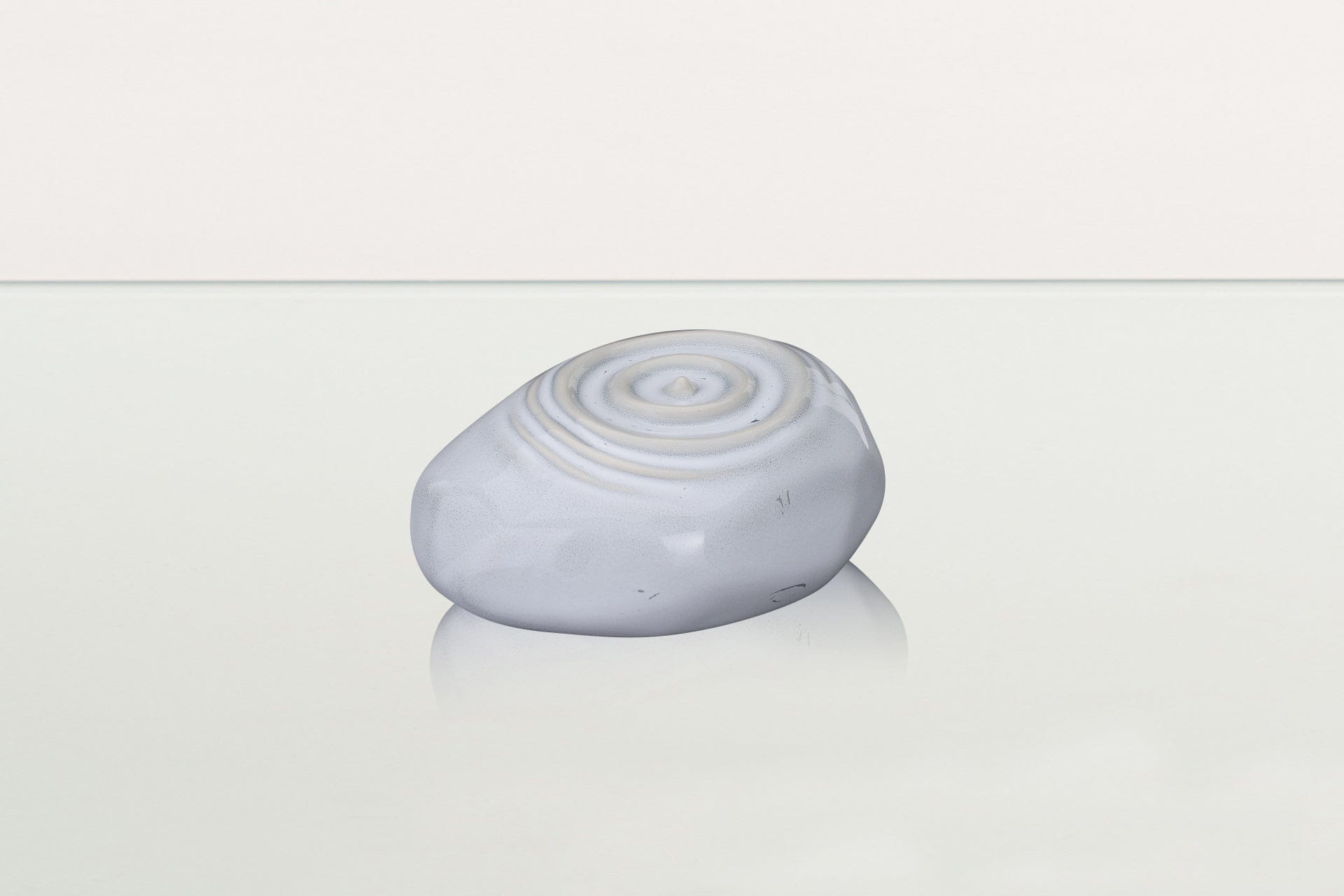 Handmade Cremation Keepsake Urn "Resonance" - Small Urn | Grey Melange | Ceramic - Pulvis Art Urns