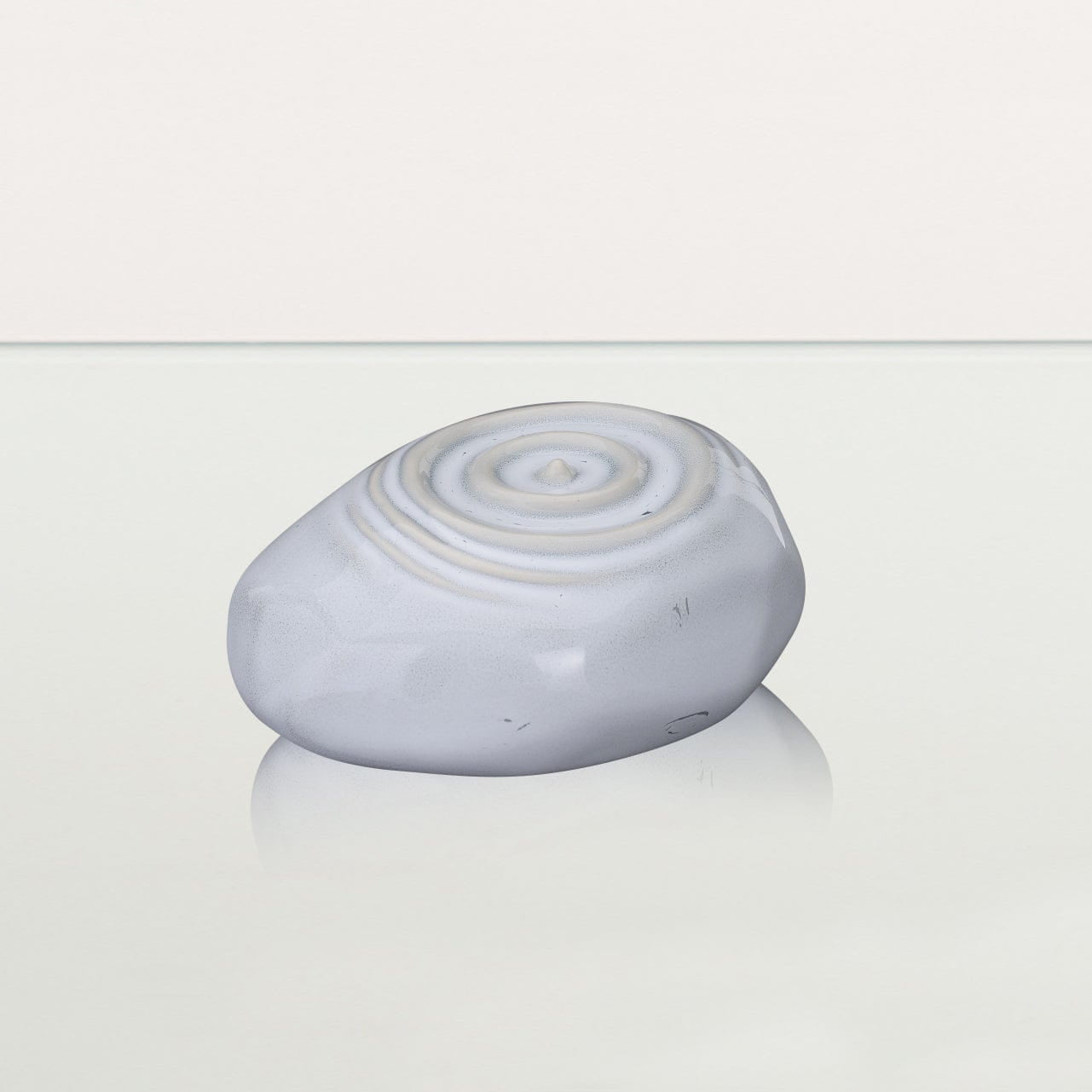 Handmade Cremation Keepsake Urn "Resonance" - Small Urn | Grey Melange | Ceramic - Pulvis Art Urns