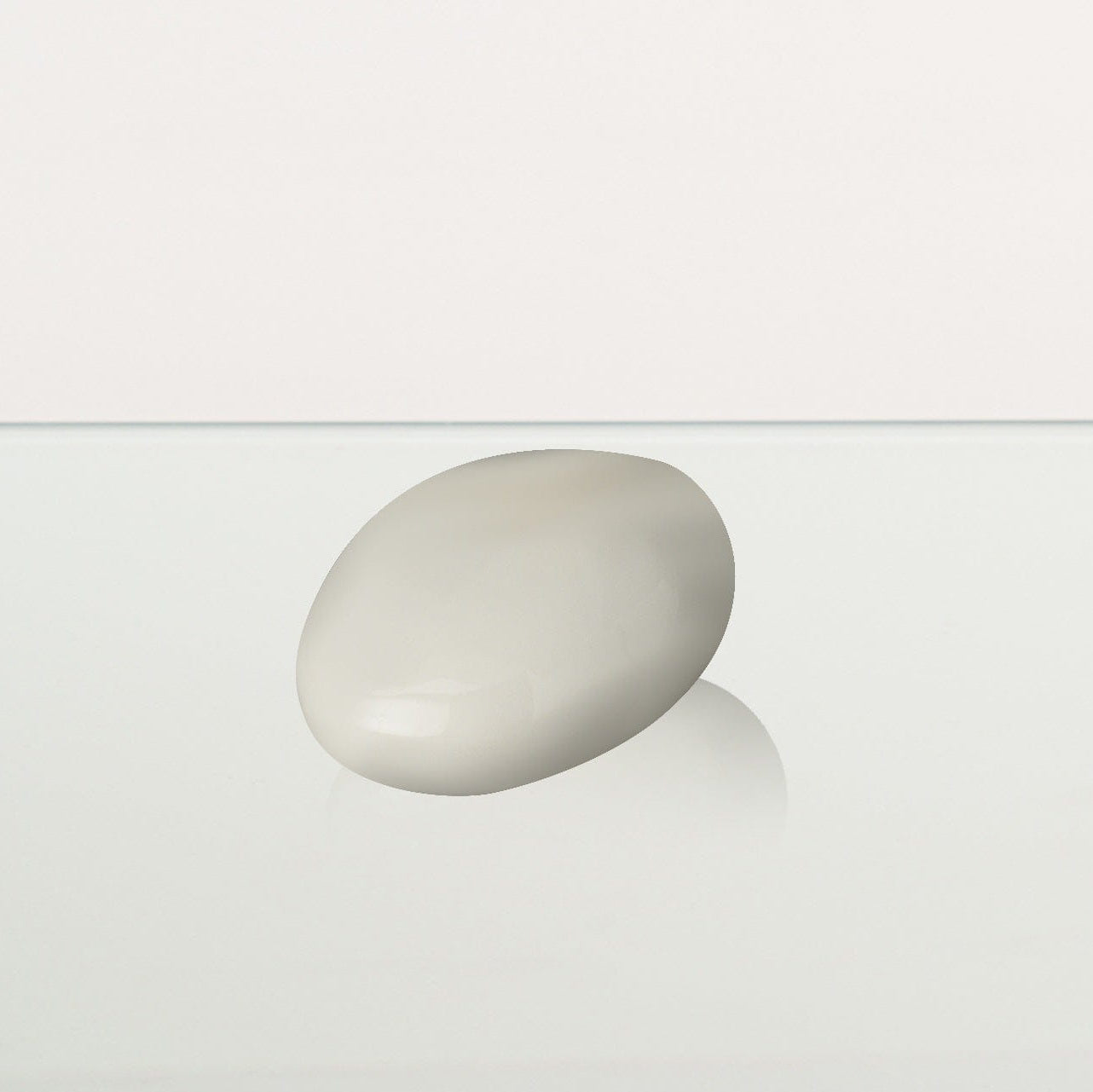 Handmade Cremation Keepsake Urn "Stone" - Small Urn | White | Ceramic - Pulvis Art Urns