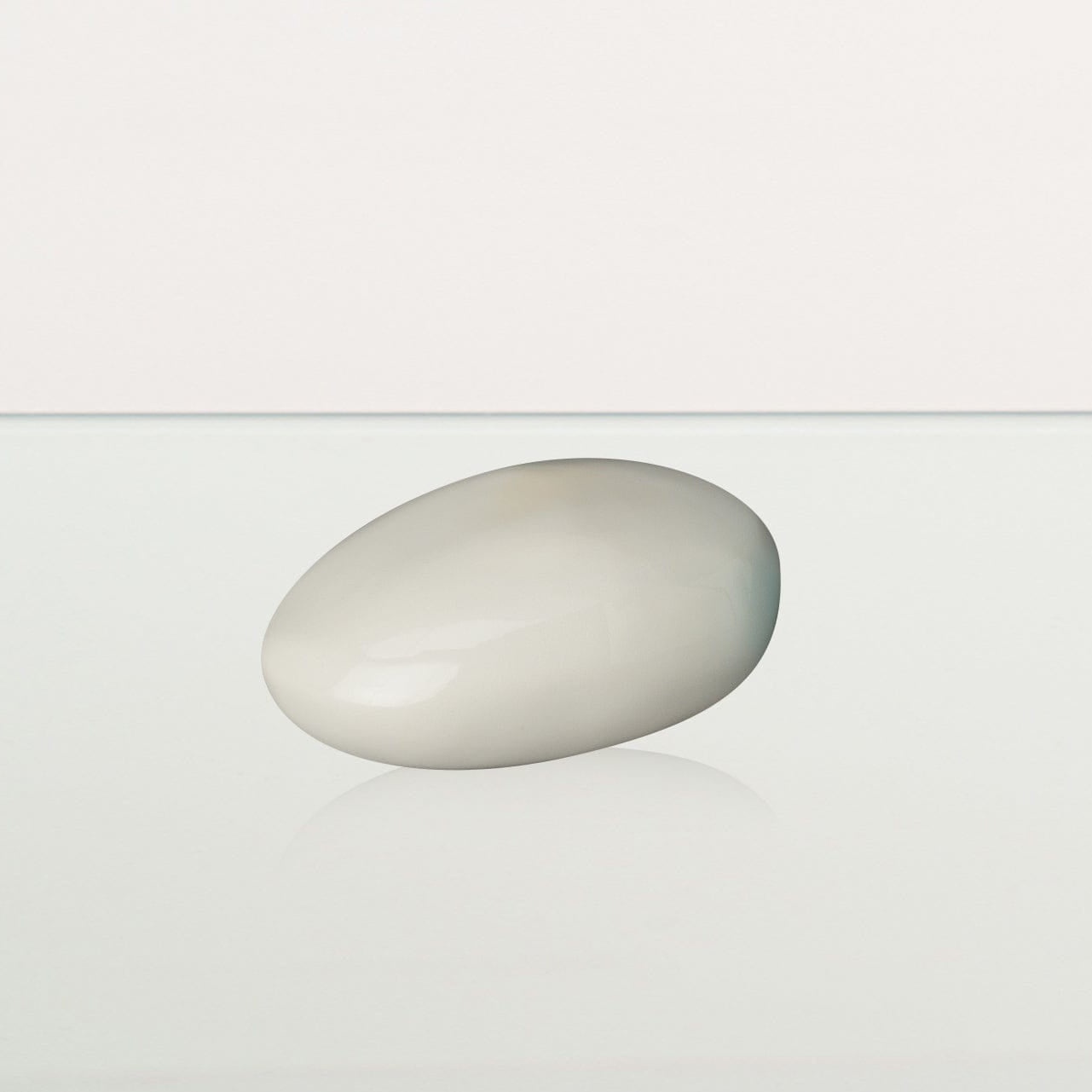 Handmade Cremation Keepsake Urn "Stone" - Small Urn | White | Ceramic - Pulvis Art Urns