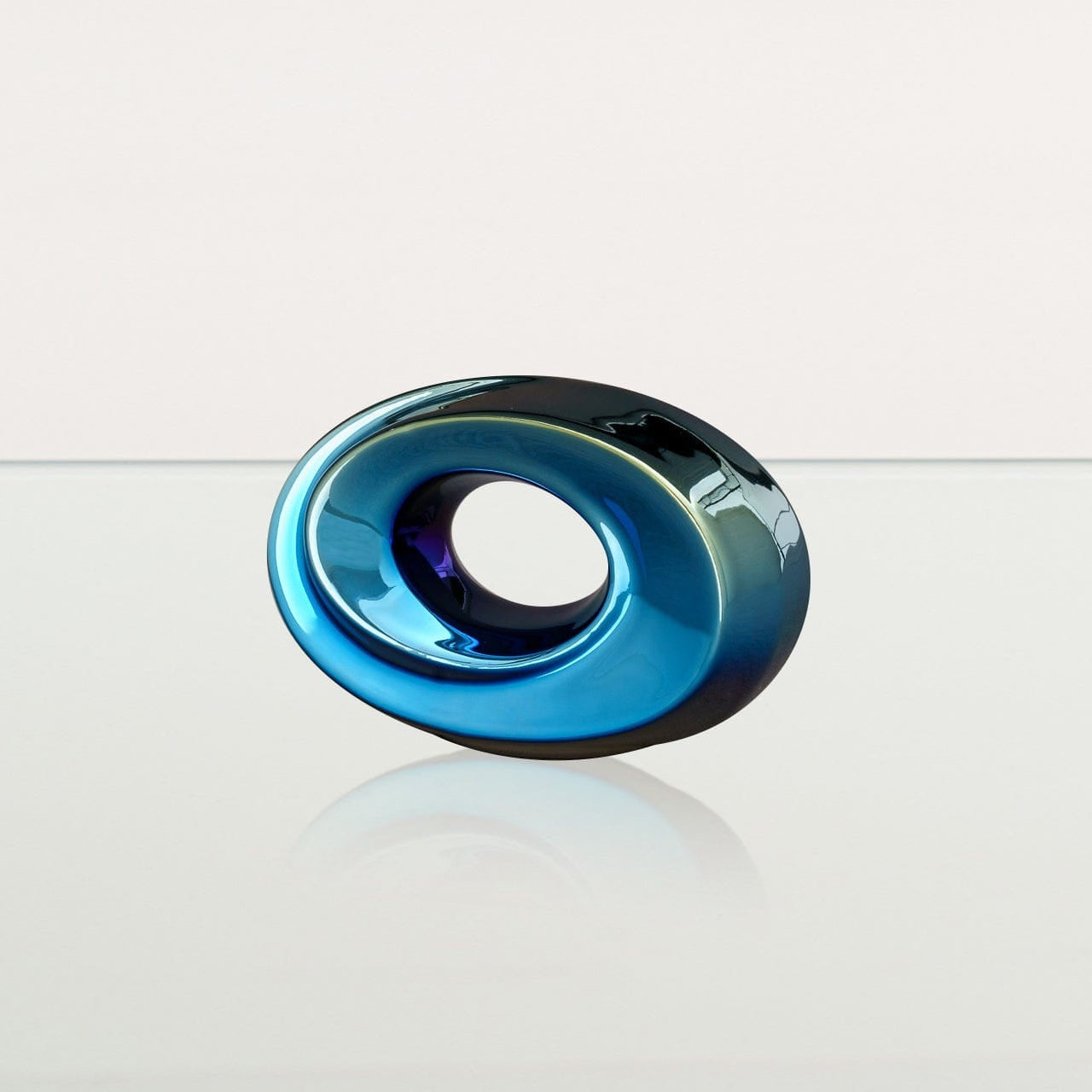 Handmade Cremation Keepsake Urn "The Passage" - Small Urn | Shiny Yellow - Pulvis Art Urns