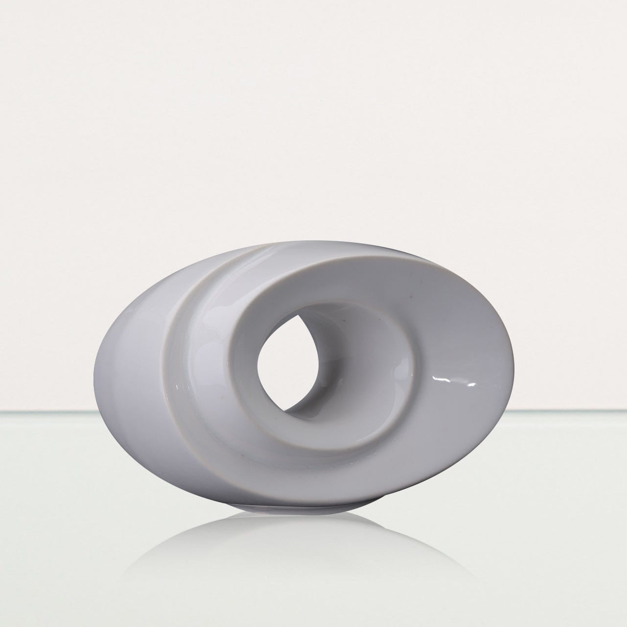 Handmade Cremation Keepsake Urn "The Passage" - Small Urn | White | Ceramic - Pulvis Art Urns