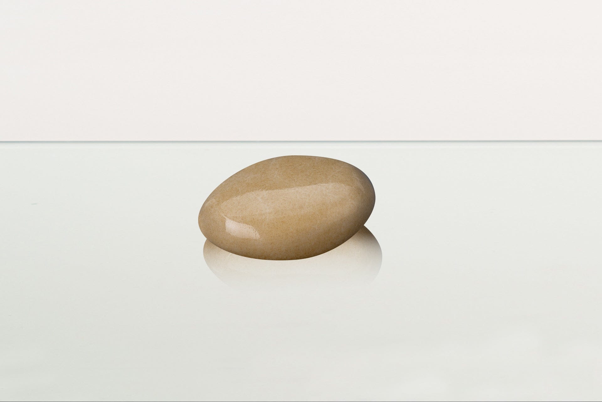 Handmade Mini Keepsake Urn "Palm Stone" - Light Sand | Mini Ceramic Urn - Pulvis Art Urns