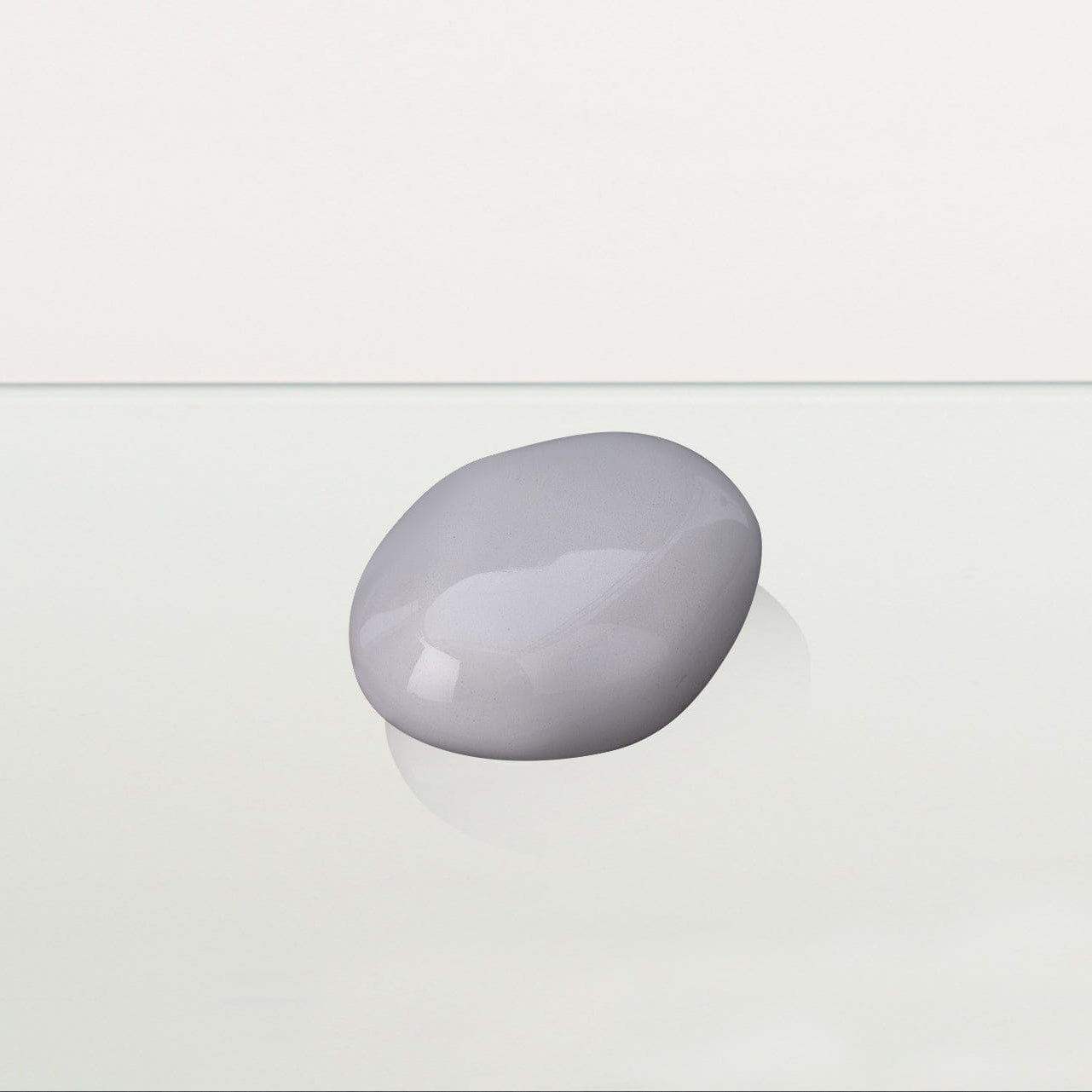 Handmade Mini Keepsake Urn "Palm Stone" - White | Mini Ceramic Urn - Pulvis Art Urns