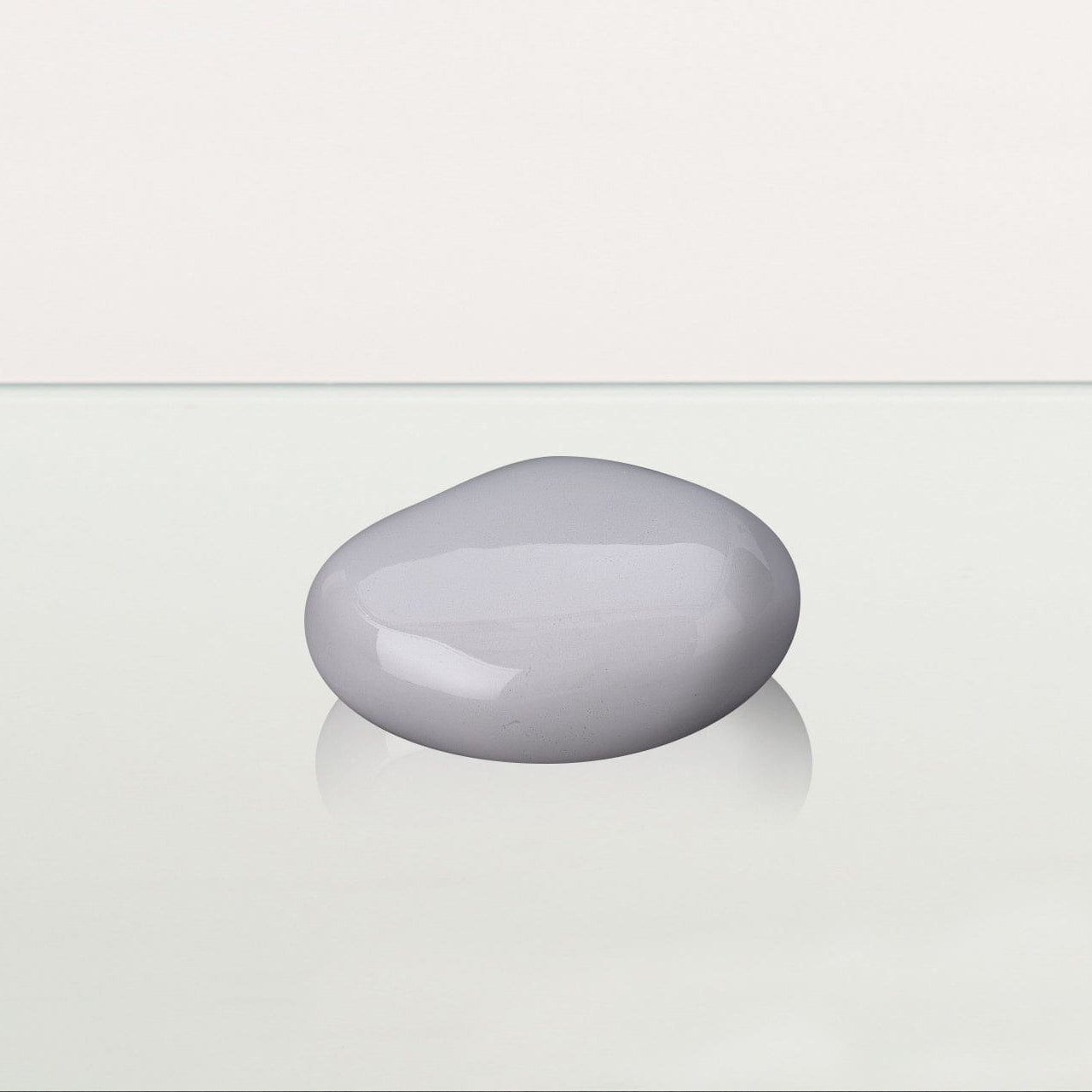 Handmade Mini Keepsake Urn "Palm Stone" - White | Mini Ceramic Urn - Pulvis Art Urns