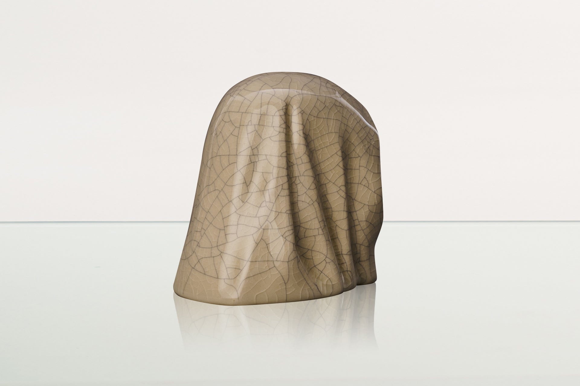 Handmade Mini Keepsake Urn "The Holy Mother" - Craquelure | Ceramic Mini Urn - Pulvis Art Urns