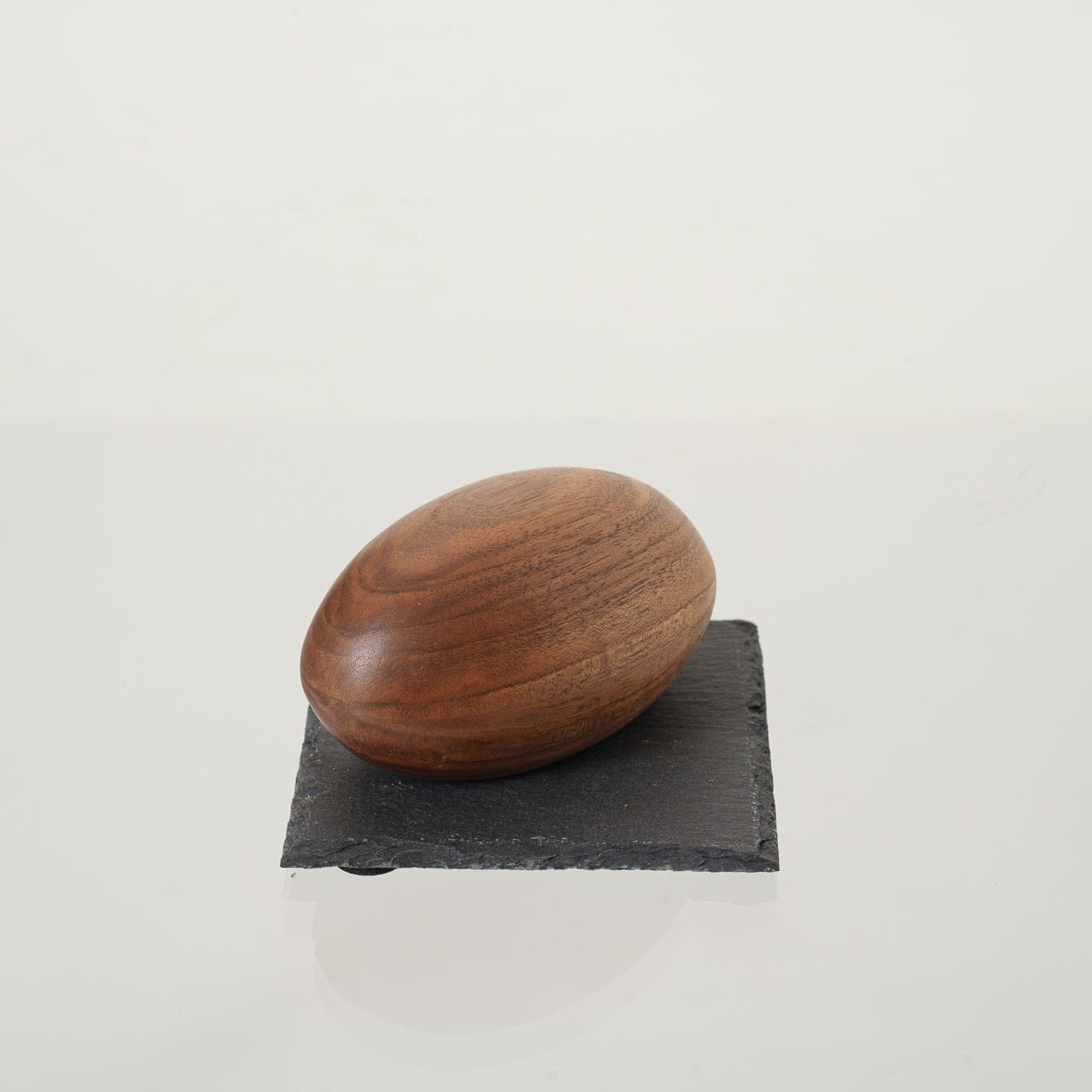 Wooden Keepsake Urn "Palm Stone" - Genuine Walnut - Pulvis Art Urns