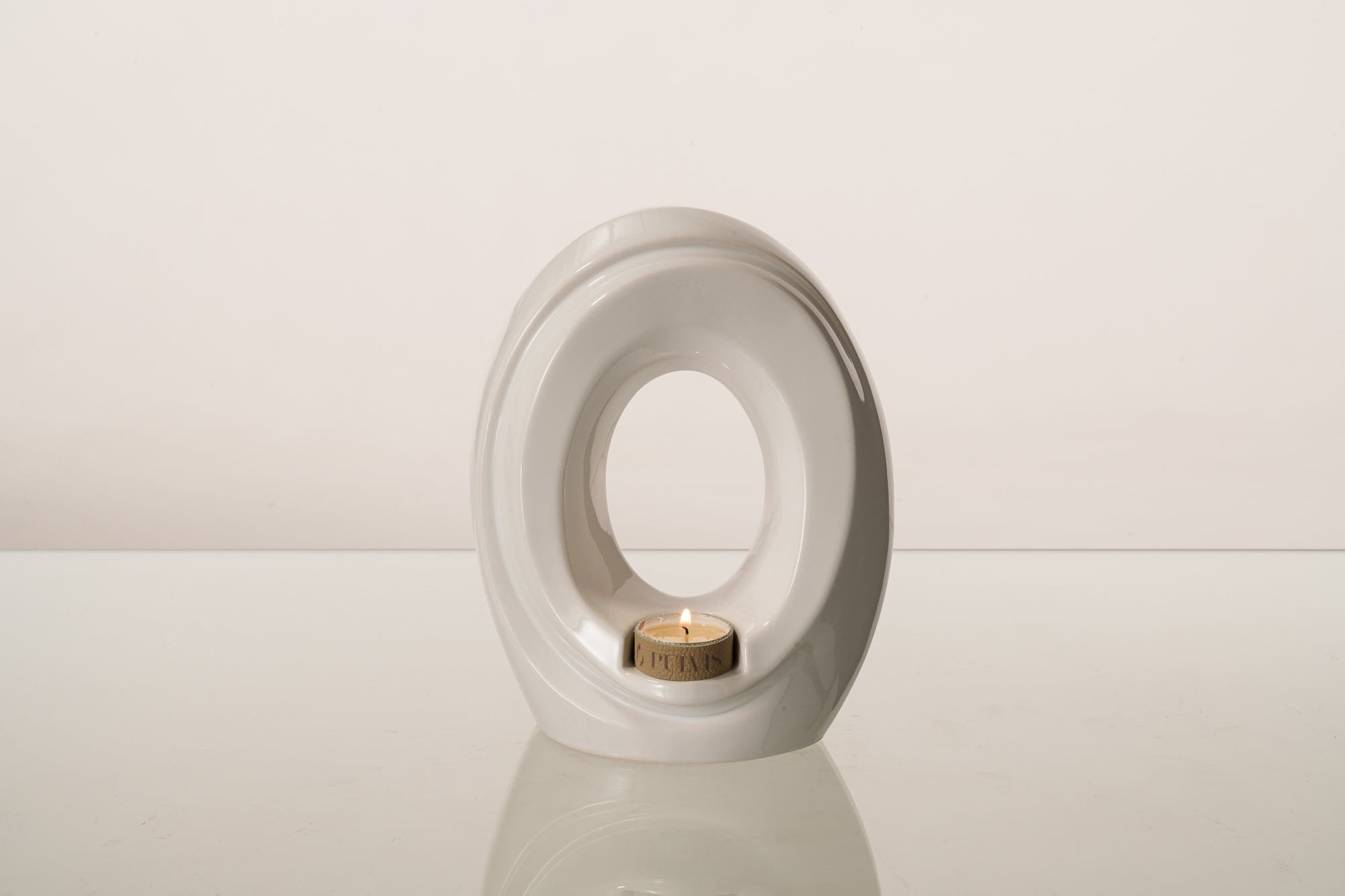 Artisan Cremation Urn for Ashes "The Passage" - Medium Urn | White | Ceramic - Pulvis Art Urns