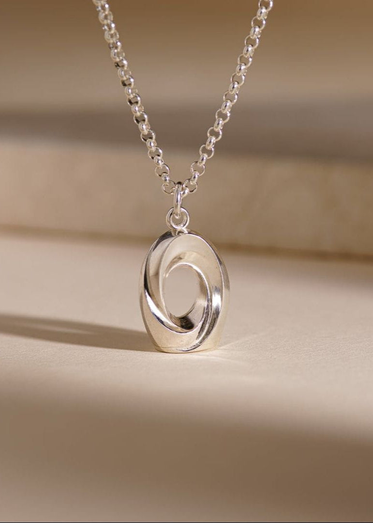 Memorial Cremation Necklace – The Passage | Silver | Handmade Cremation Jewelry - Pulvis Art Urns