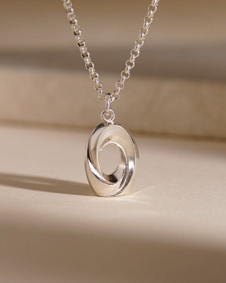 Memorial Cremation Necklace – The Passage | Silver | Handmade Cremation Jewelry - Pulvis Art Urns