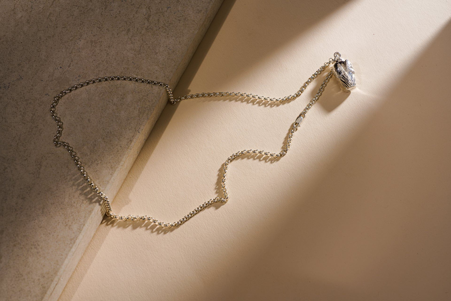 Memorial Cremation Necklace – Wings | Silver | Handmade Cremation Jewelry - Pulvis Art Urns