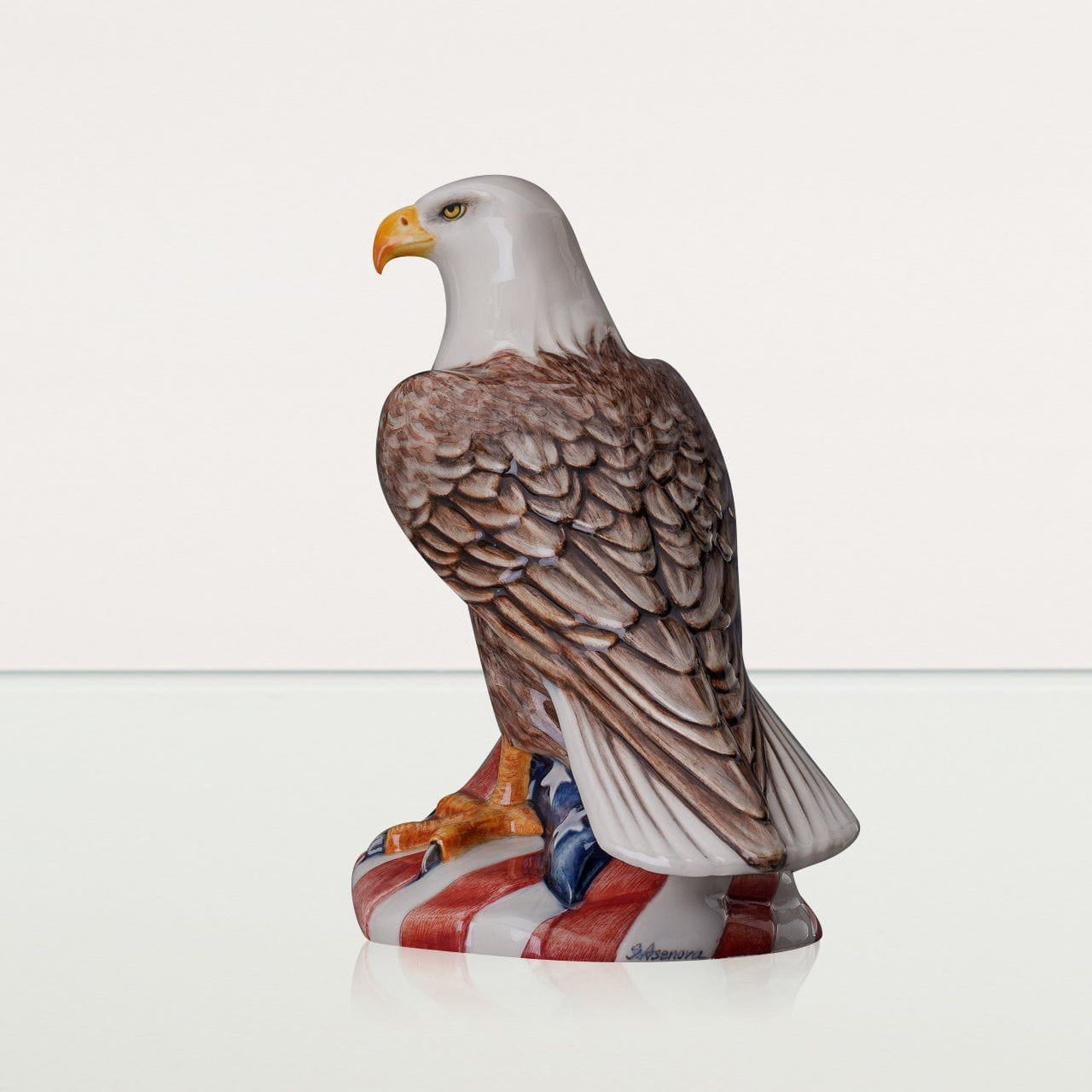 Handmade Decorated Cremation Memorial - Aquilae | Ceramic Urn - Pulvis Art Urns