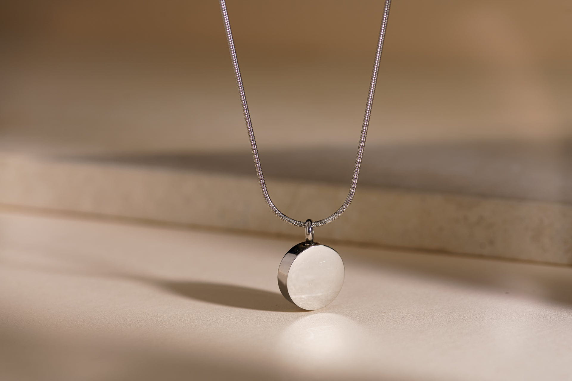 Pet Cremation Necklace – Paw | Stainless Steel | Memorial Jewelry | Silver Finish - Pulvis Art Urns