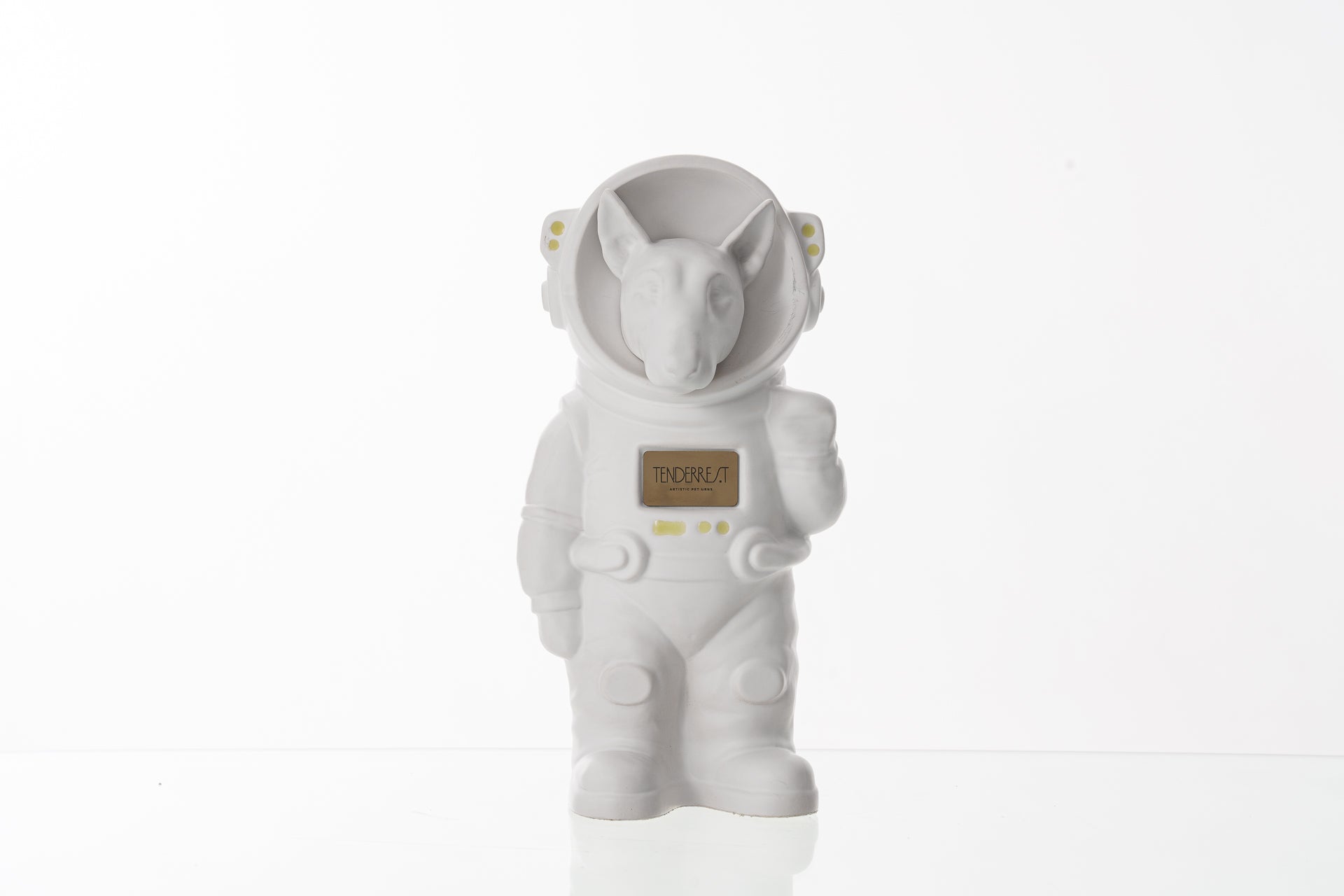 Pulvis Art Urns Pet Cremation Urn White Matte / White Matte / No Dog Cremation Urn Bull Terrier - Customizable Figure | Pet Urn