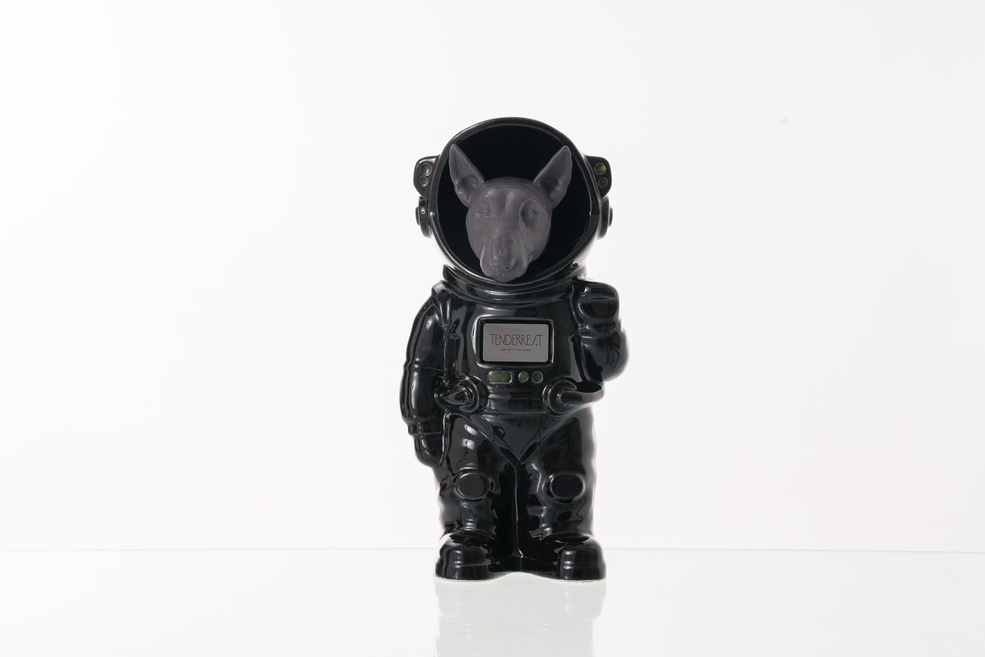 Pulvis Art Urns Pet Cremation Urn Black / Gray Matte / Yes (+$50) Dog Cremation Urn Bull Terrier - Customizable Figure | Pet Urn