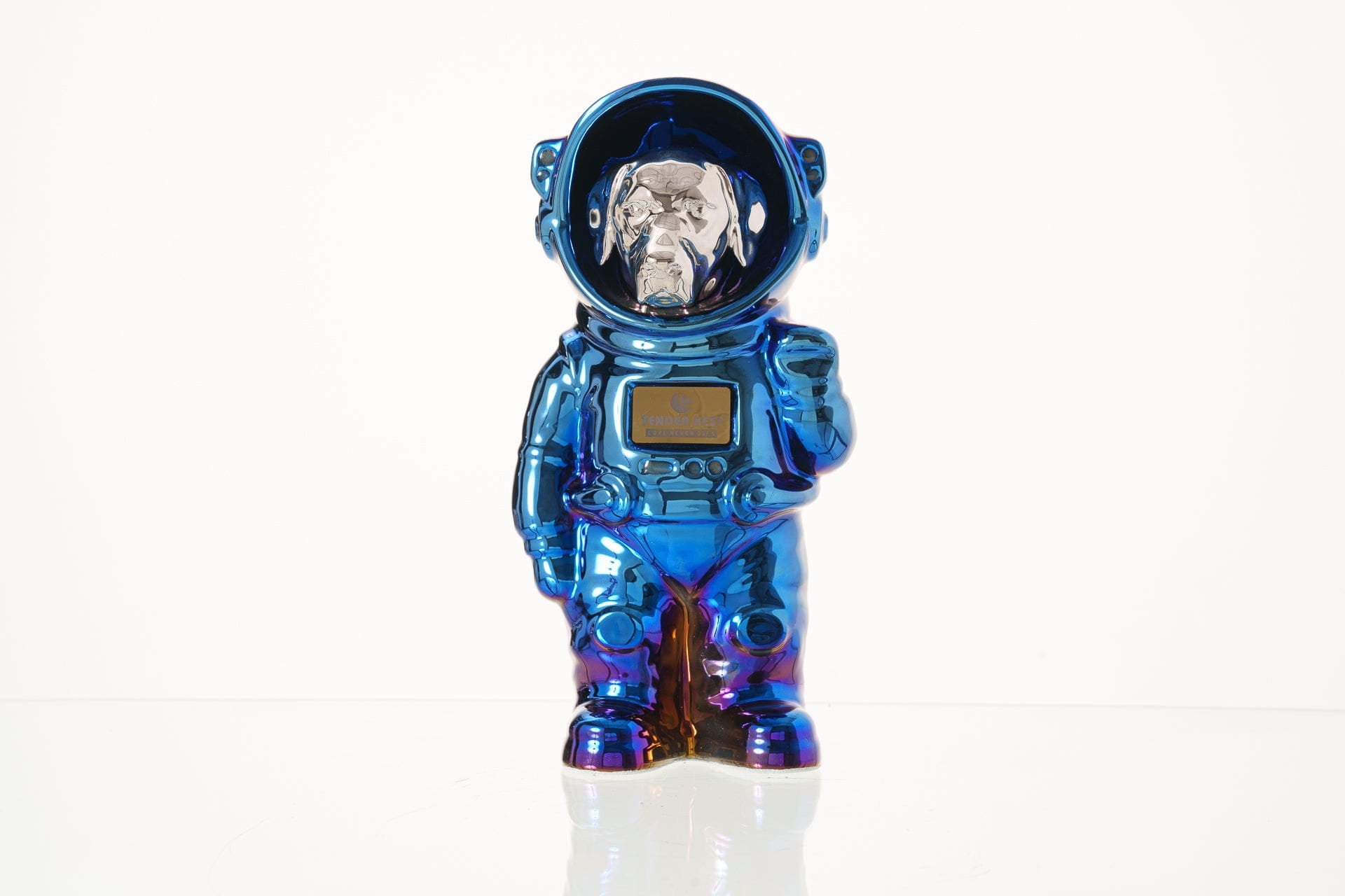 Pulvis Art Urns Pet Cremation Urn Glossy Blue / Platinum / Yes (+$50) Dog Cremation Urn Labrador - Customizable Figure | Handmade Pet Urn