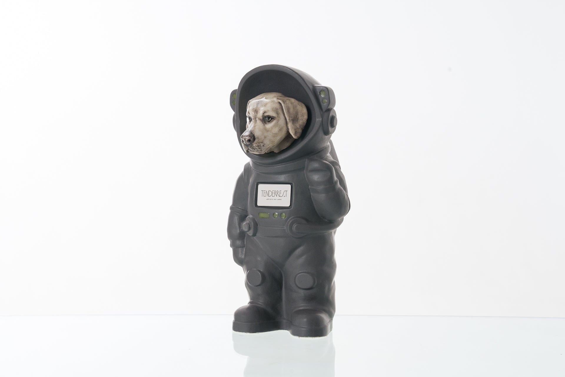 Pulvis Art Urns Pet Cremation Urn Gray Matte / CUSTOM (by photos) / Yes (+$50) Dog Cremation Urn Labrador - Customizable Figure | Handmade Pet Urn