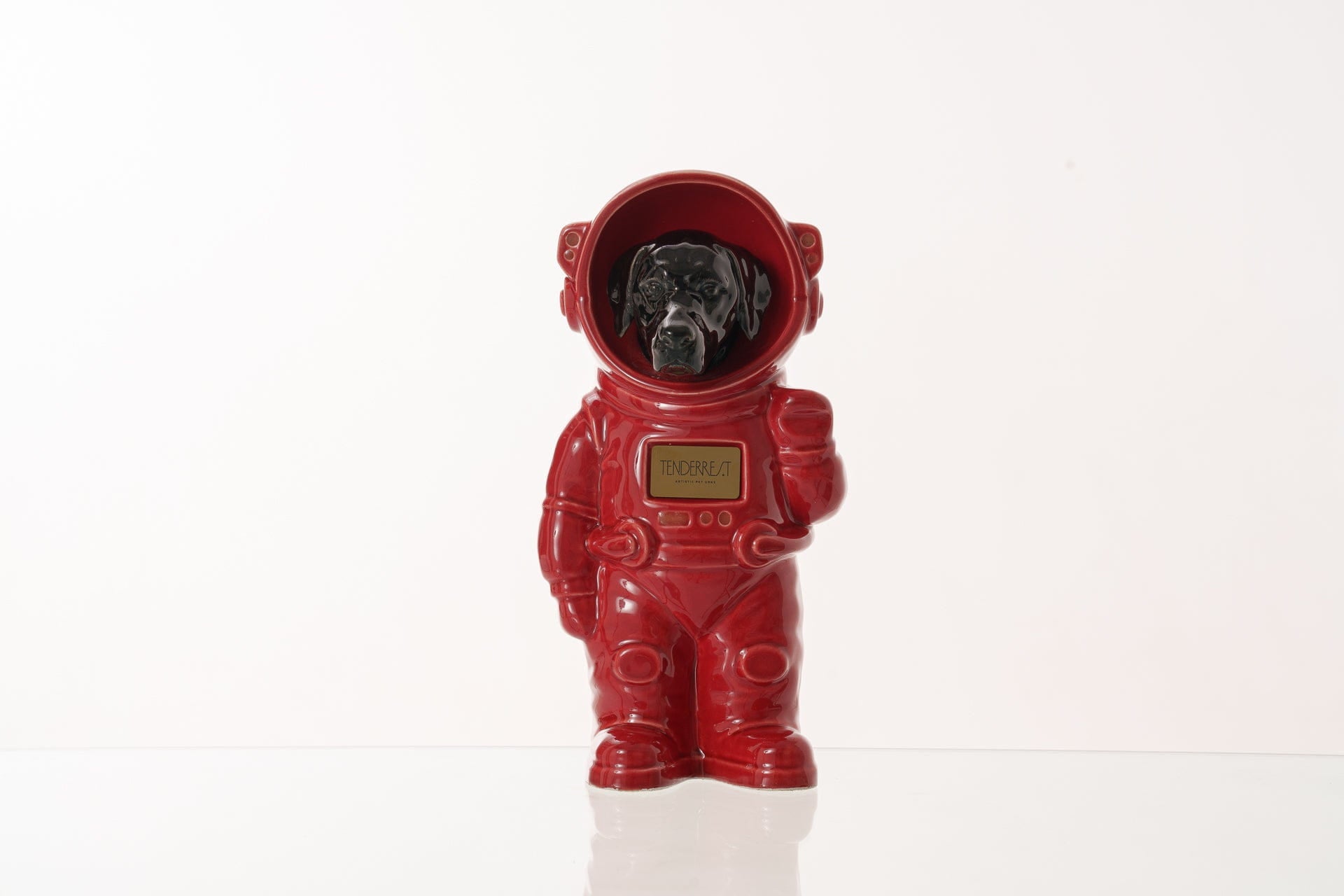 Pulvis Art Urns Pet Cremation Urn Red / Black / No Dog Cremation Urn Labrador - Customizable Figure | Handmade Pet Urn