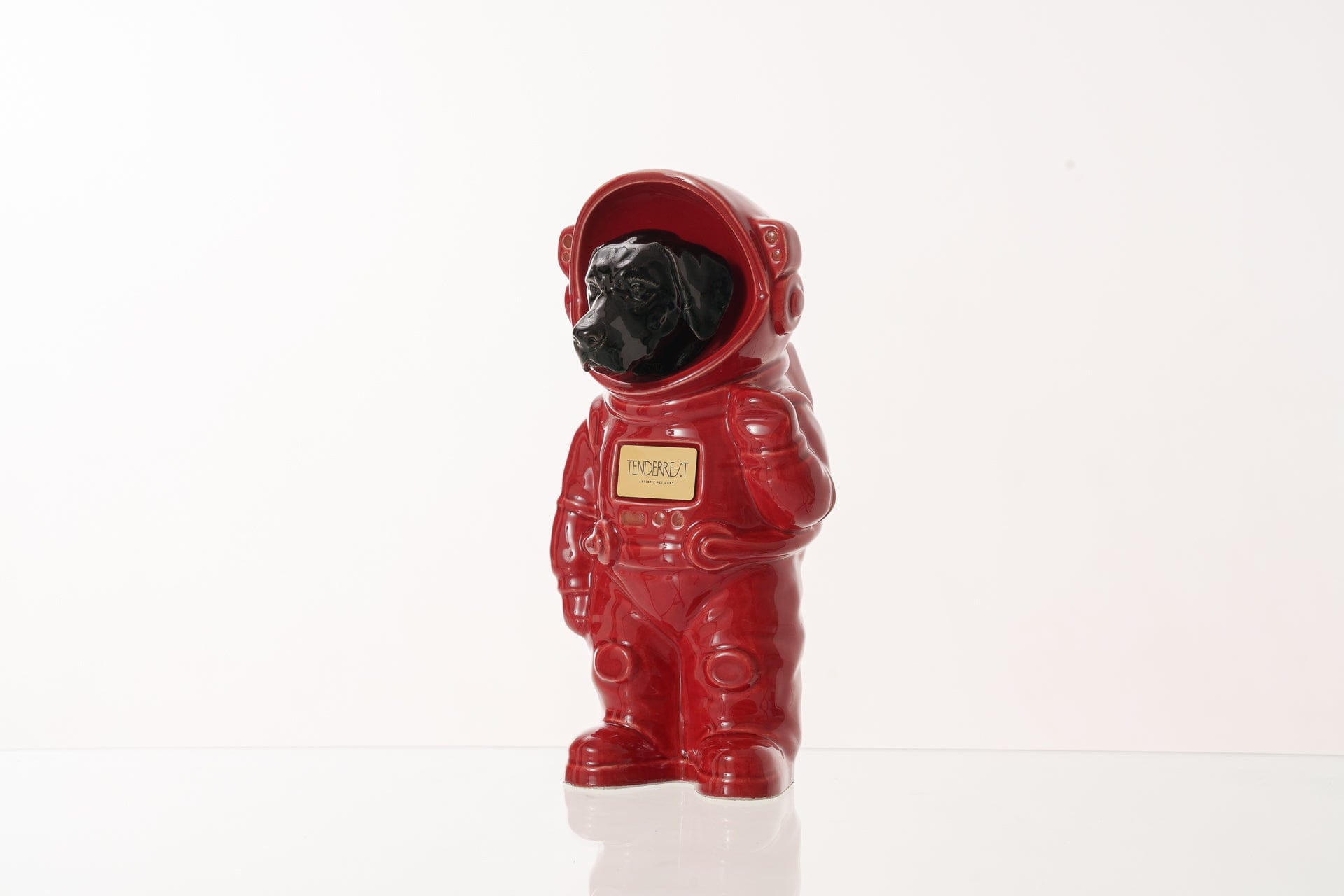 Pulvis Art Urns Pet Cremation Urn Red / Black / Yes (+$50) Dog Cremation Urn Labrador - Customizable Figure | Handmade Pet Urn