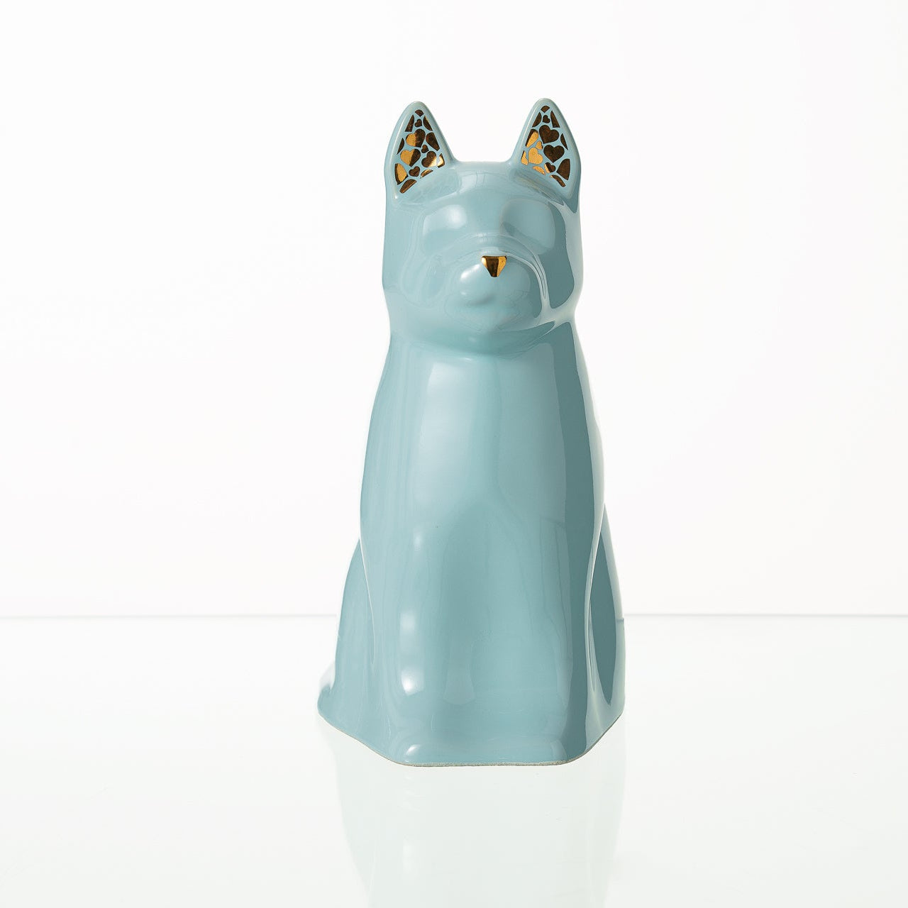 "Barkley" Pet Urn for Dog - Baby Blue | Ceramic | Handmade - Pulvis Art Urns