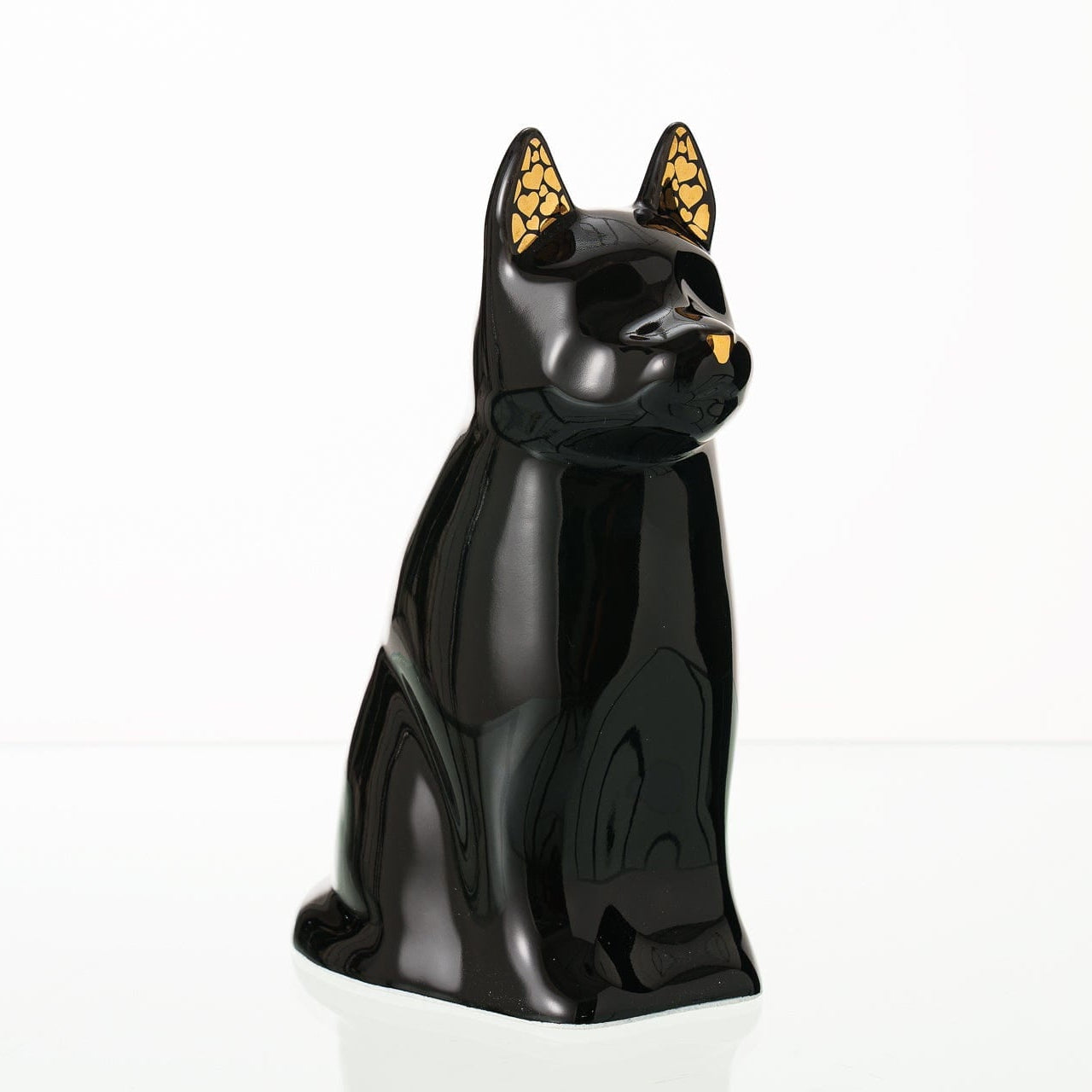 "Barkley" Pet Urn for Dog - Black | Ceramic | Handmade - Pulvis Art Urns
