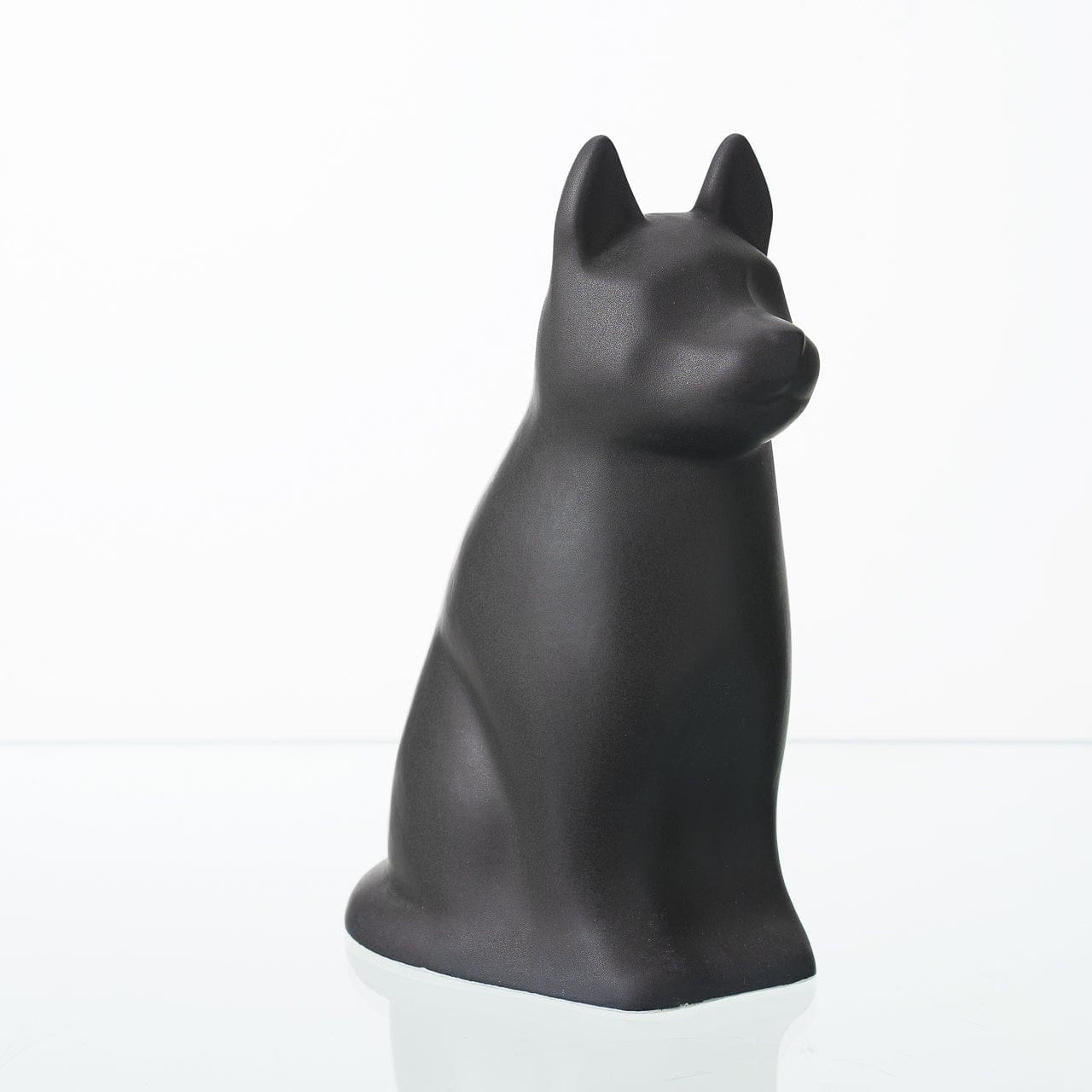 "Barkley" Pet Urn for Dog - Grey Matte | Ceramic | Handmade - Pulvis Art Urns