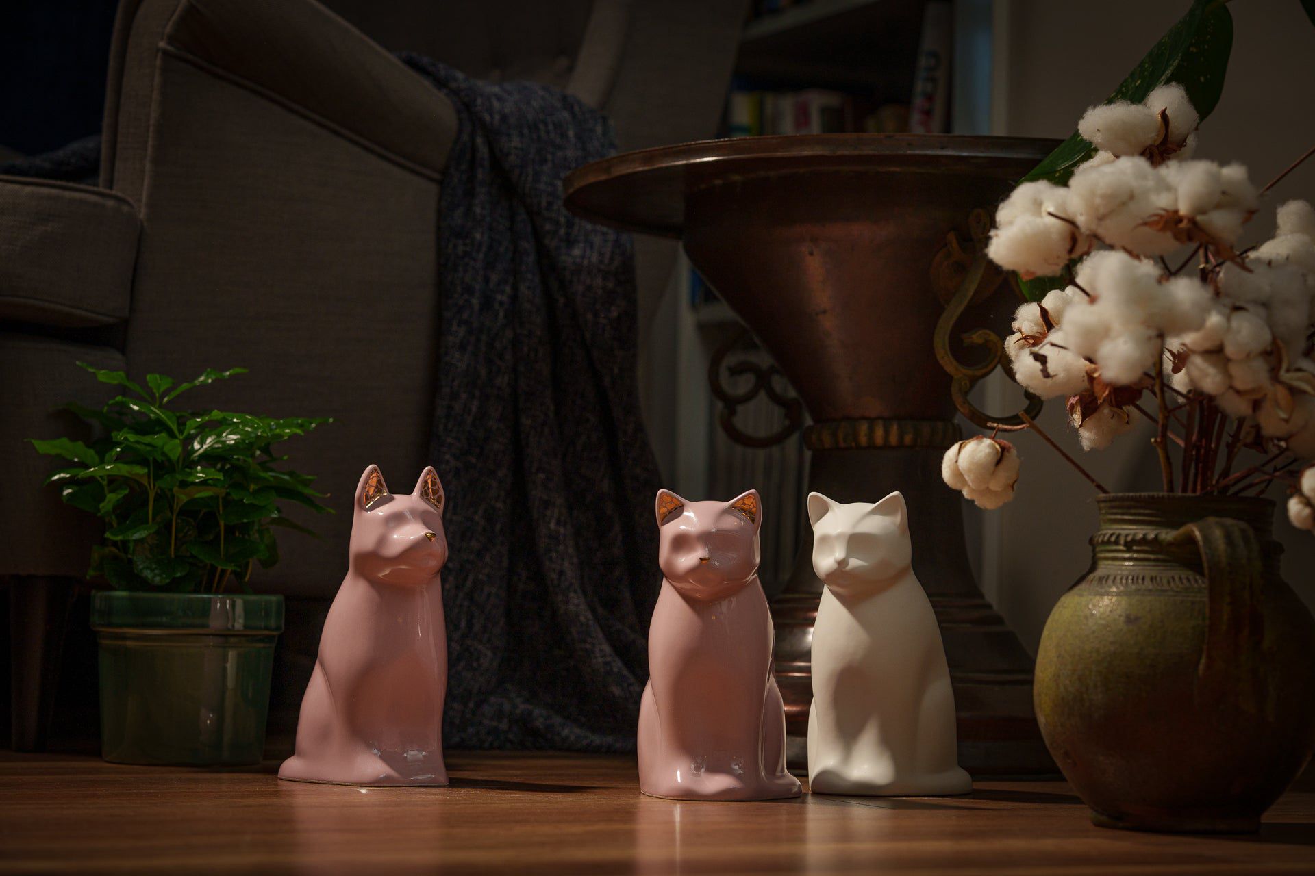 "Barkley" Pet Urn for Dog - Pink | Ceramic | Handmade - Pulvis Art Urns