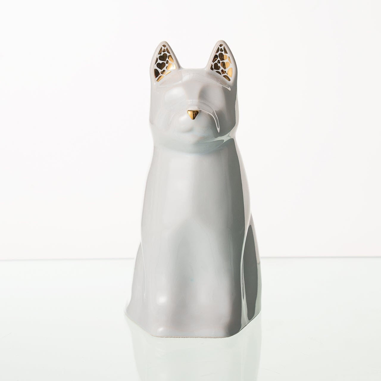 "Barkley" Pet Urn for Dog - White | Ceramic | Handmade - Pulvis Art Urns