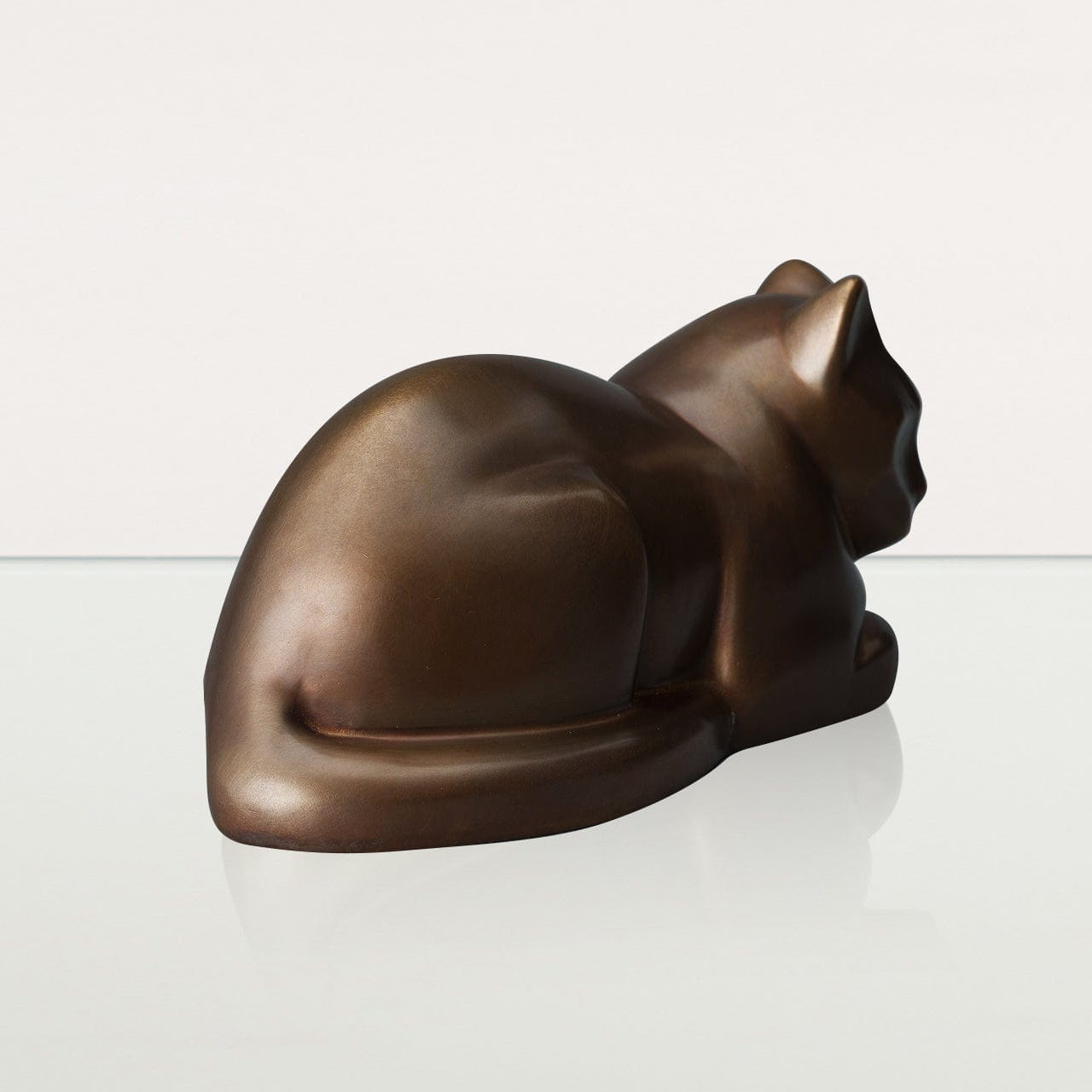 Cast Bronze Cat Urn "At Rest" | Premium Quality Bronze Urn - Pulvis Art Urns