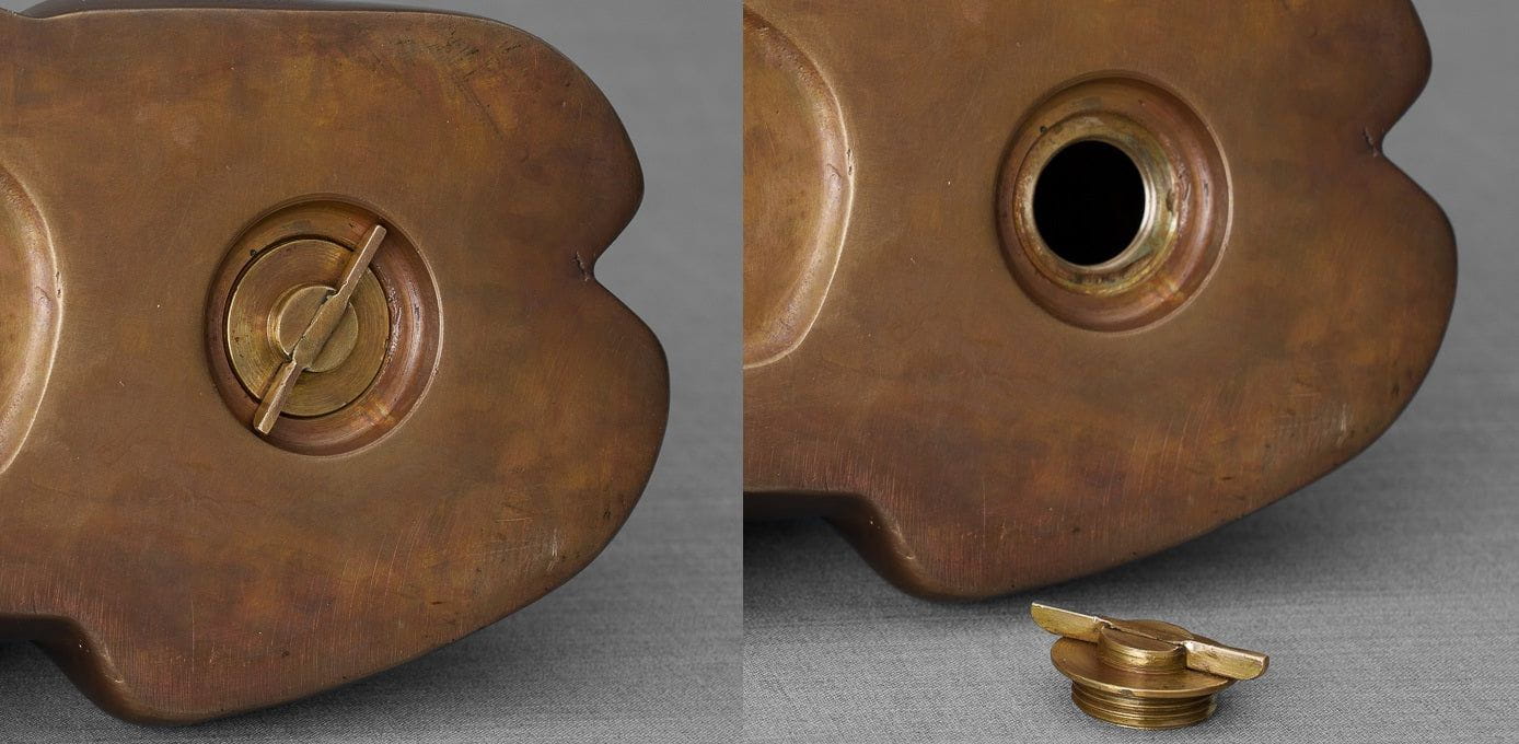 Cast Bronze Cat Urn "Neko" | Dark Matte Patina | Cast Bronze Urn - Pulvis Art Urns