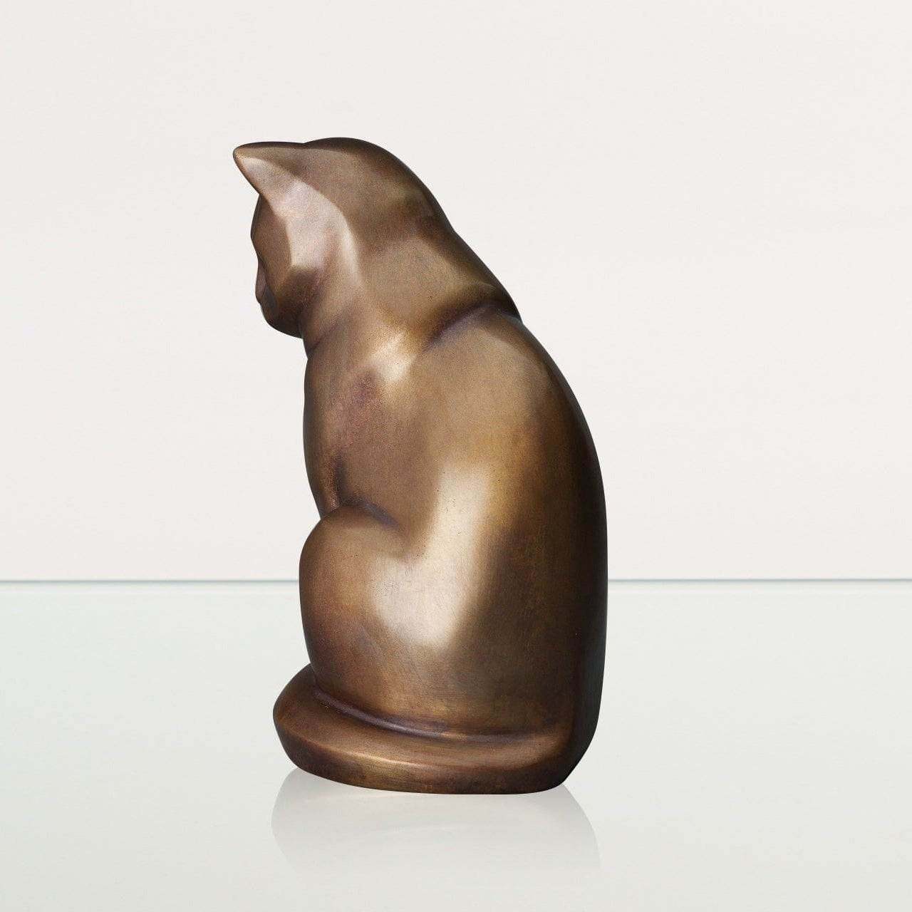 Cast Bronze Cat Urn "Neko" | Premium Quality Bronze Pet Urn - Pulvis Art Urns