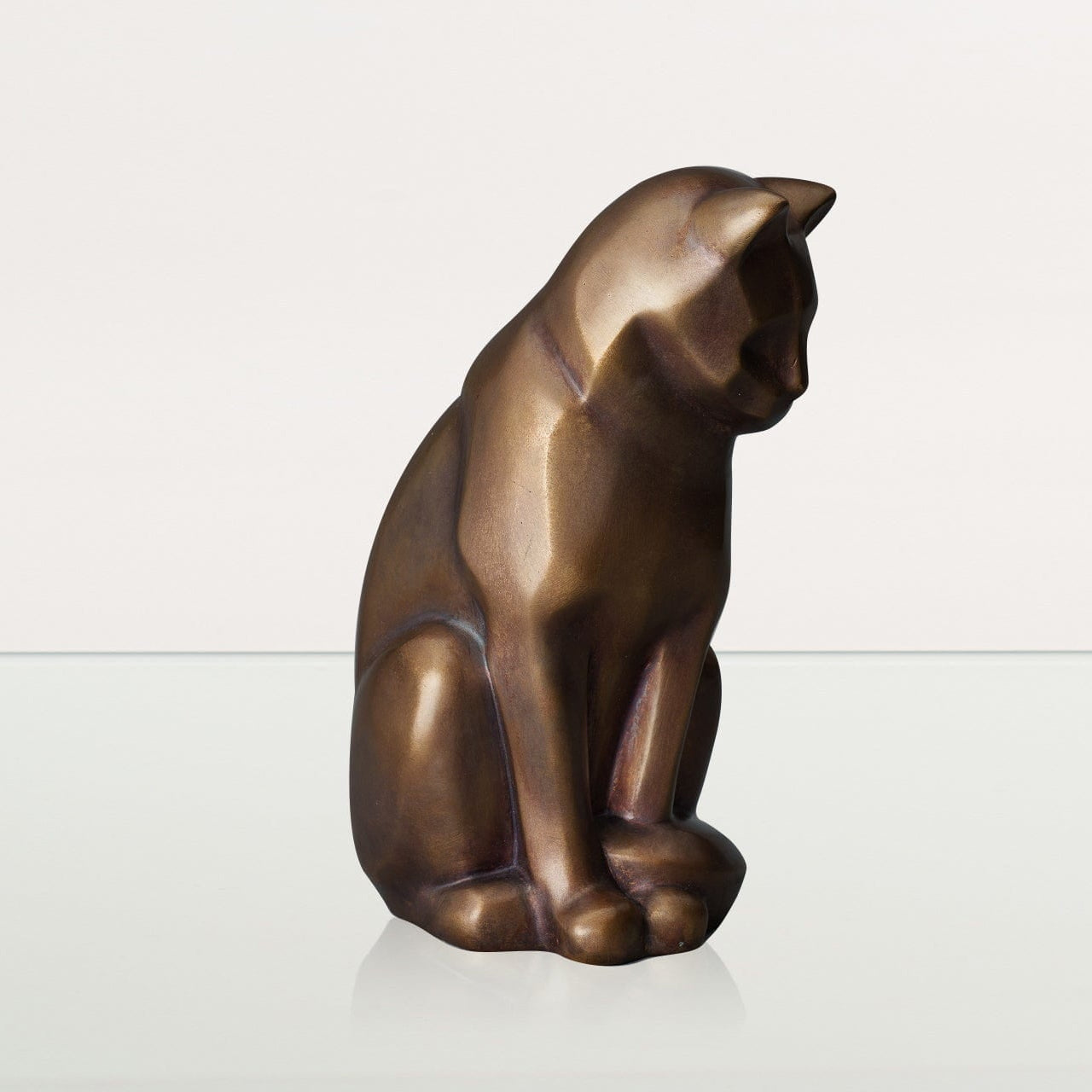 Cast Bronze Cat Urn "Neko" | Premium Quality Bronze Pet Urn - Pulvis Art Urns