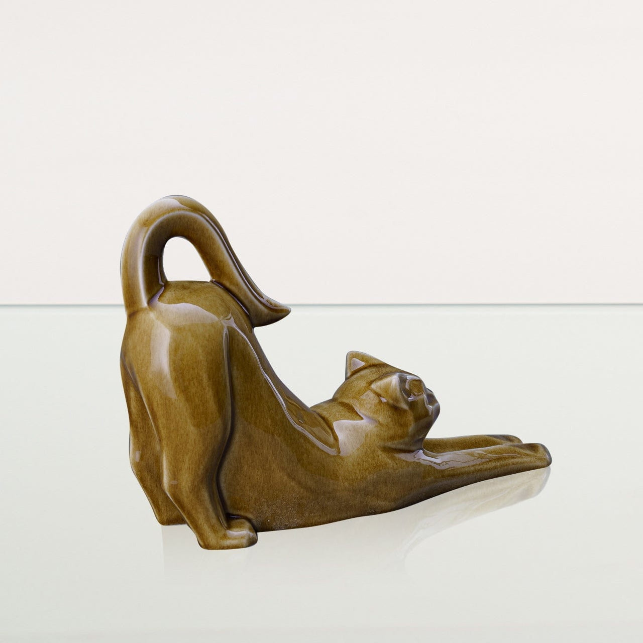 Cat Cremation Urn For Ashes "Grace" - Dark Sand | Ceramic - Pulvis Art Urns