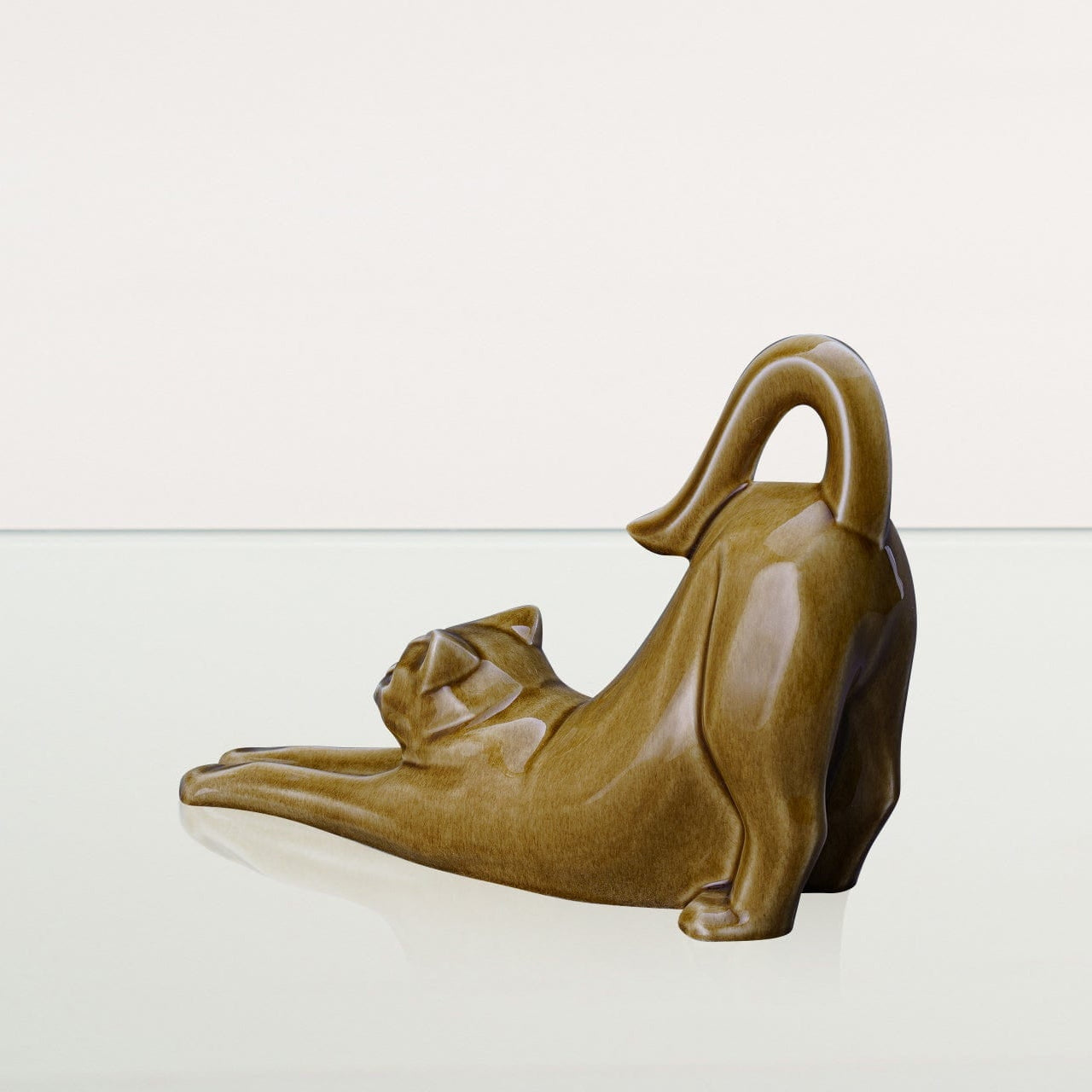 Cat Cremation Urn For Ashes "Grace" - Dark Sand | Ceramic - Pulvis Art Urns