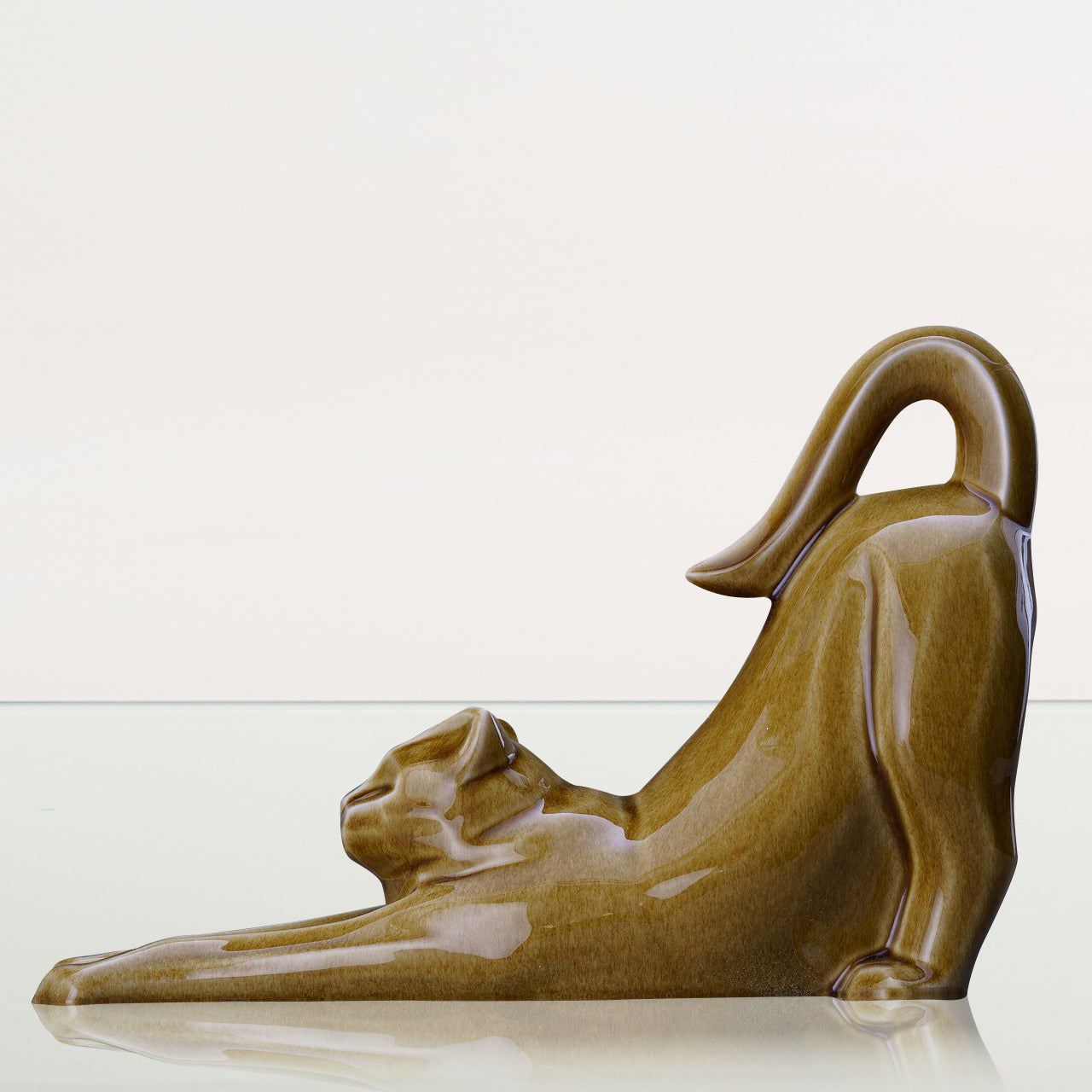 Cat Cremation Urn For Ashes "Grace" - Dark Sand | Ceramic - Pulvis Art Urns