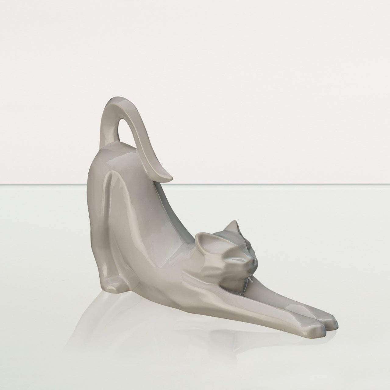 Cat Cremation Urn For Ashes "Grace" - White | Ceramic Pet Urn - Pulvis Art Urns