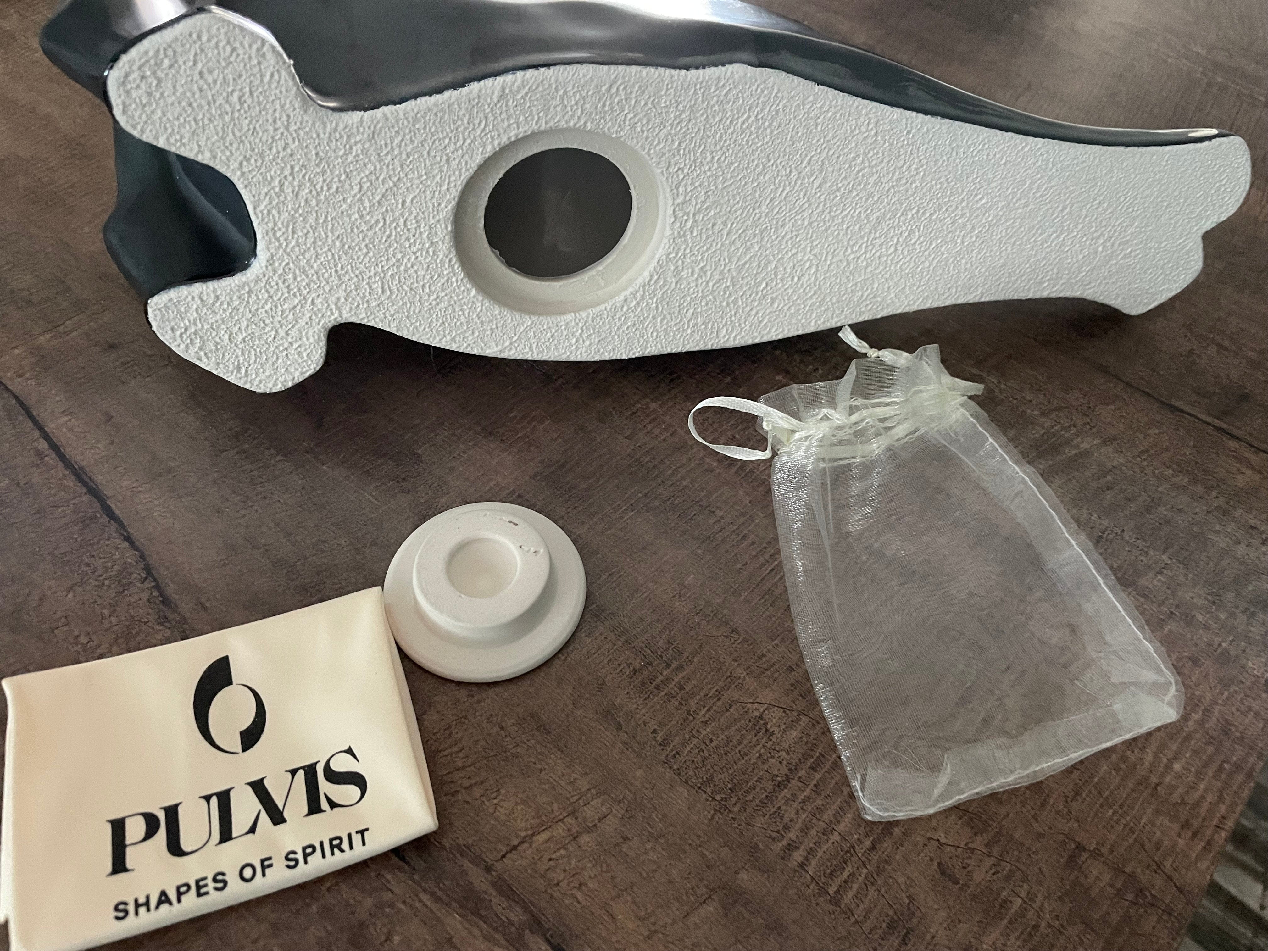 Cat Cremation Urn For Ashes "Grace" - White Matte | Ceramic Pet Urn - Pulvis Art Urns