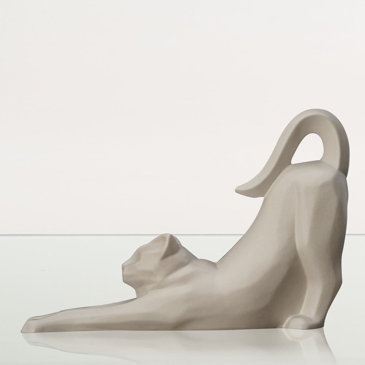 Cat Cremation Urn For Ashes "Grace" - White Matte | Ceramic Pet Urn - Pulvis Art Urns