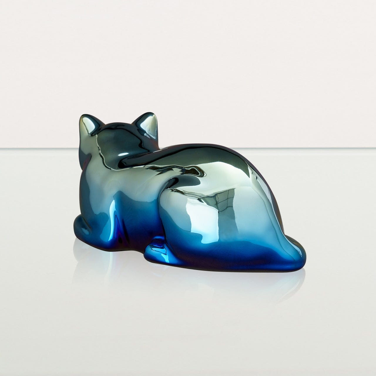 Cat Cremation Urn for Ashes - Titanized | Ceramic | Handmade Pet Urn - Pulvis Art Urns