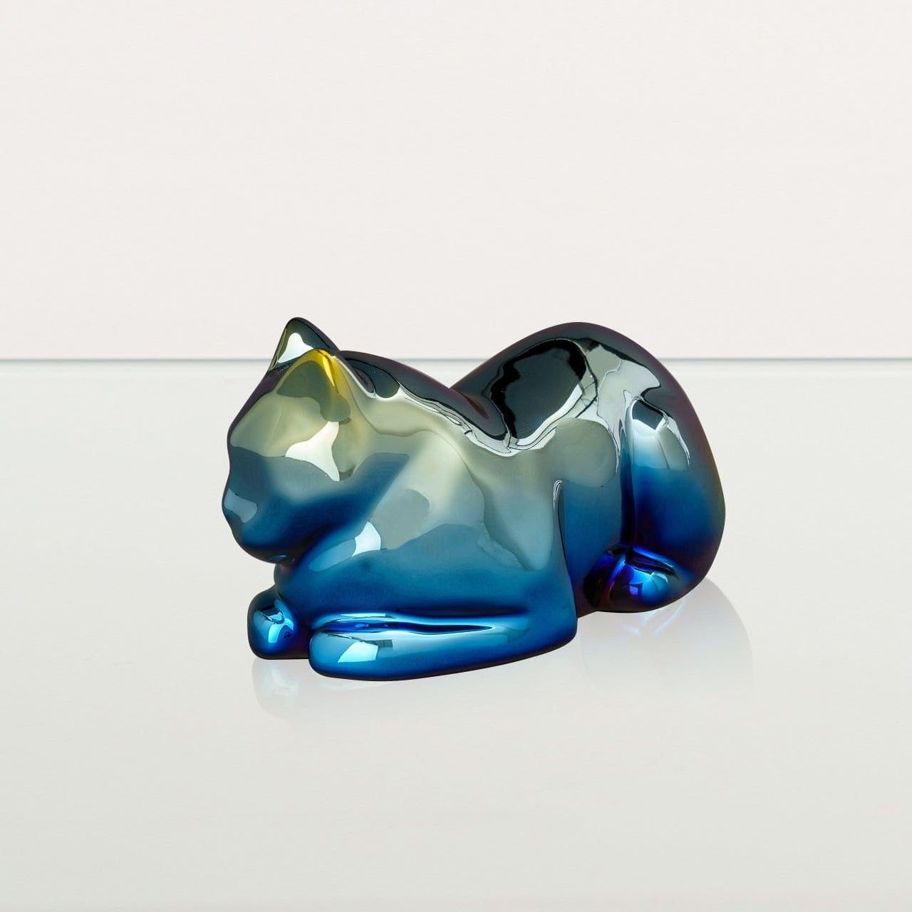 Cat Cremation Urn for Ashes - Titanized | Ceramic | Handmade Pet Urn - Pulvis Art Urns