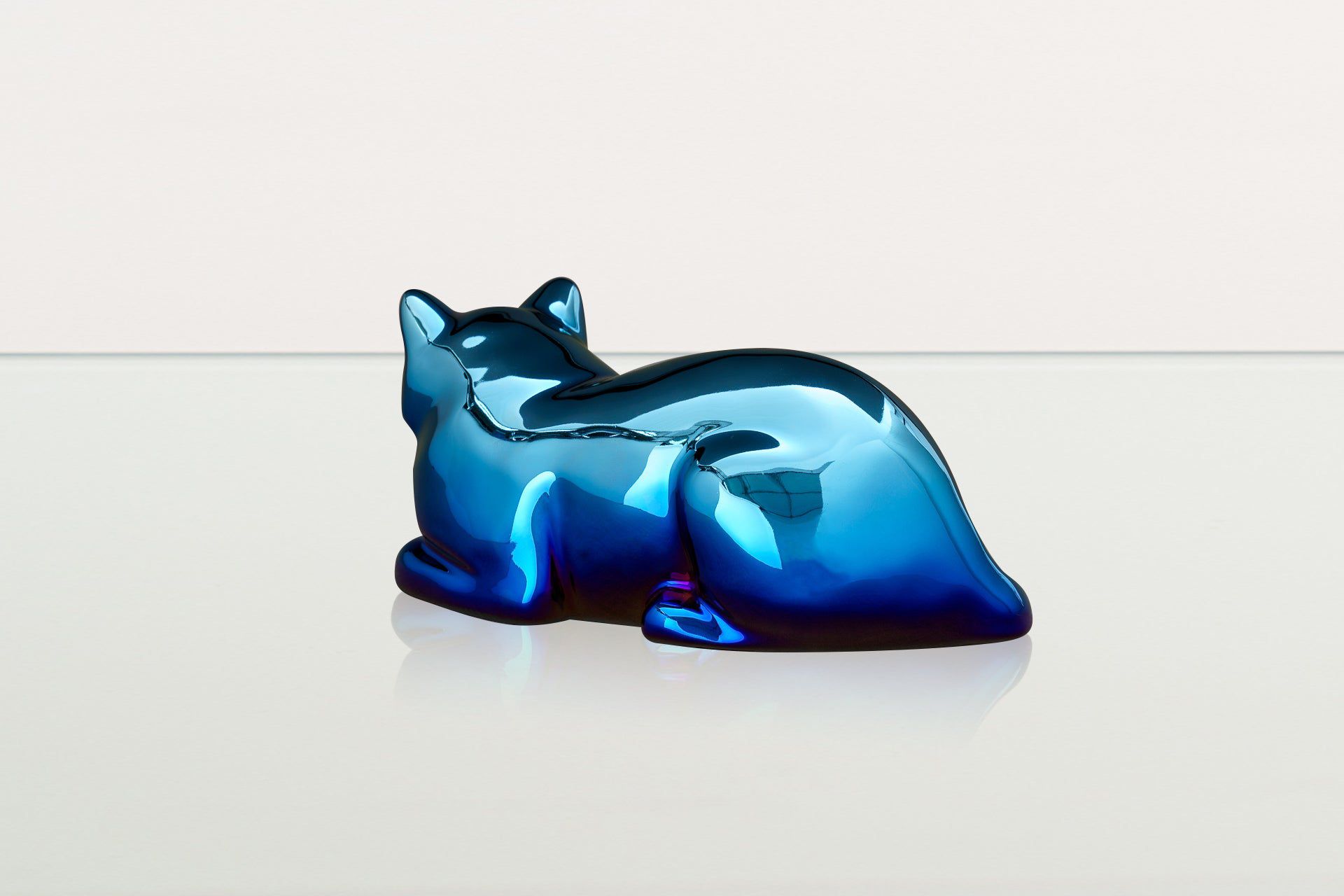 Cat Cremation Urn for Ashes - Titanized | Ceramic | Handmade Pet Urn - Pulvis Art Urns