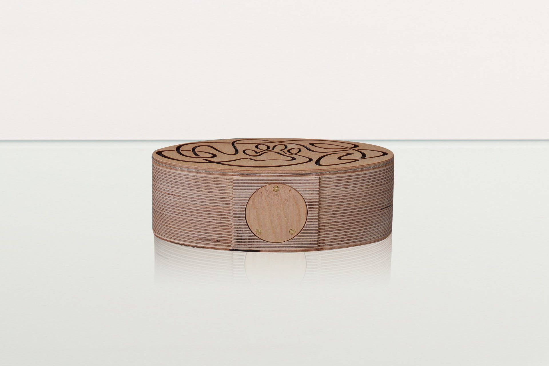 Cosmic Paw Cremation Urn - Plywood | Pet Urn - Pulvis Art Urns